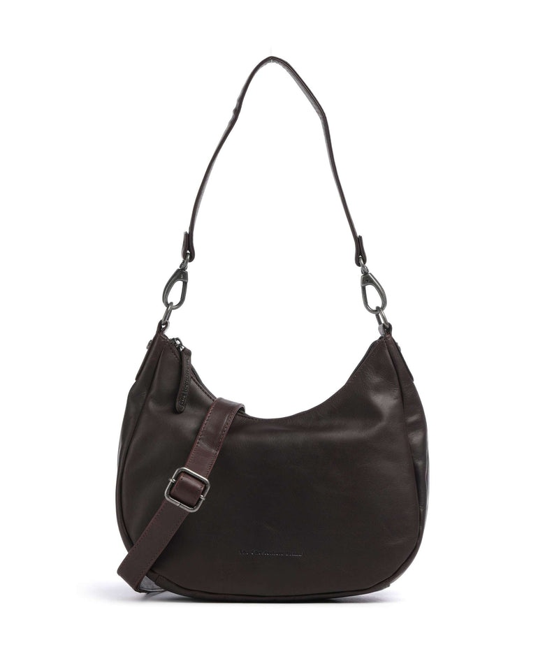 The Chesterfield Brand Cow Wax Pull Up Alexandria Shoulder bag brown