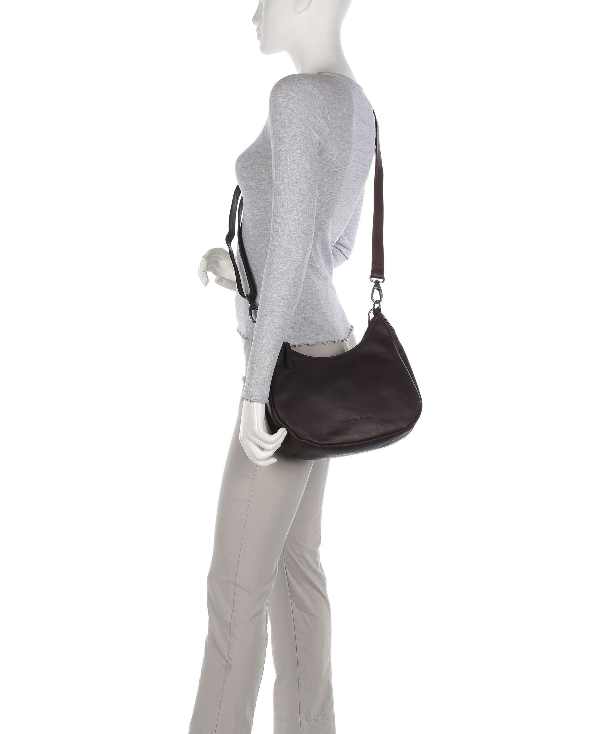 The Chesterfield Brand Wax Pull Up Cow Alexandria Shoulder bag brown
