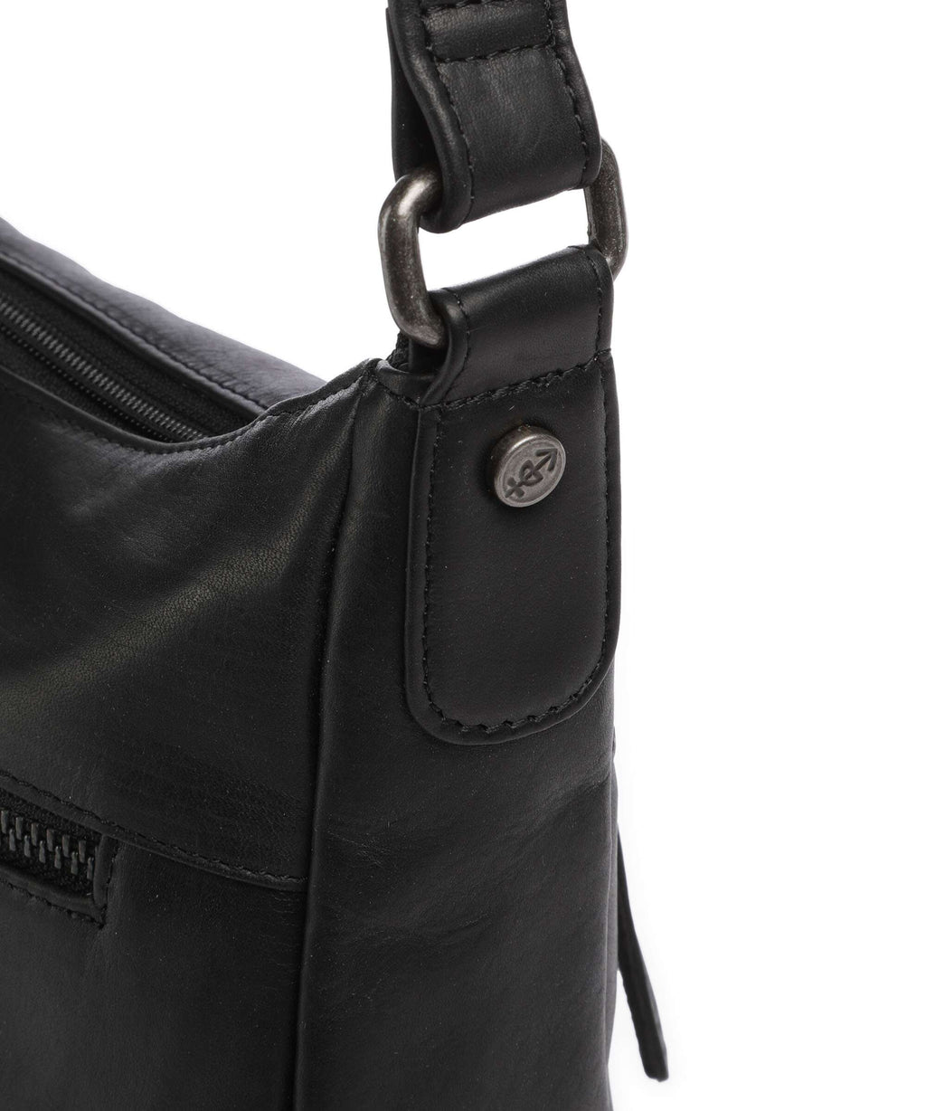 The Chesterfield Brand Wax Pull Up Cow Loraine Crossbody bag black