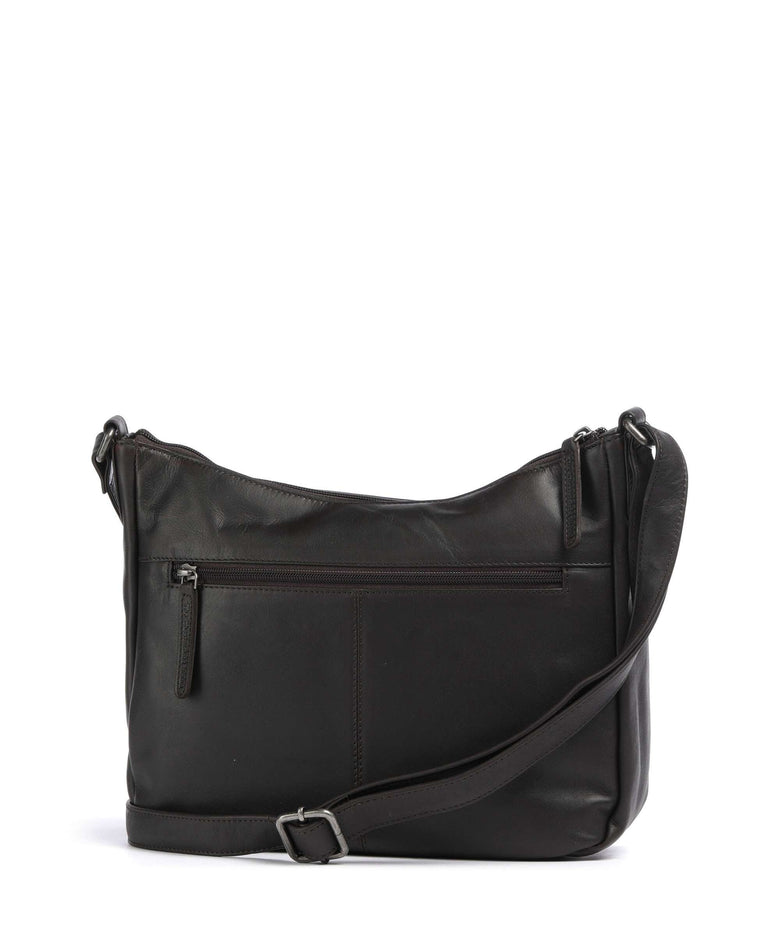 The Chesterfield Brand Cow Wax Pull Up Loraine Crossbody bag brown