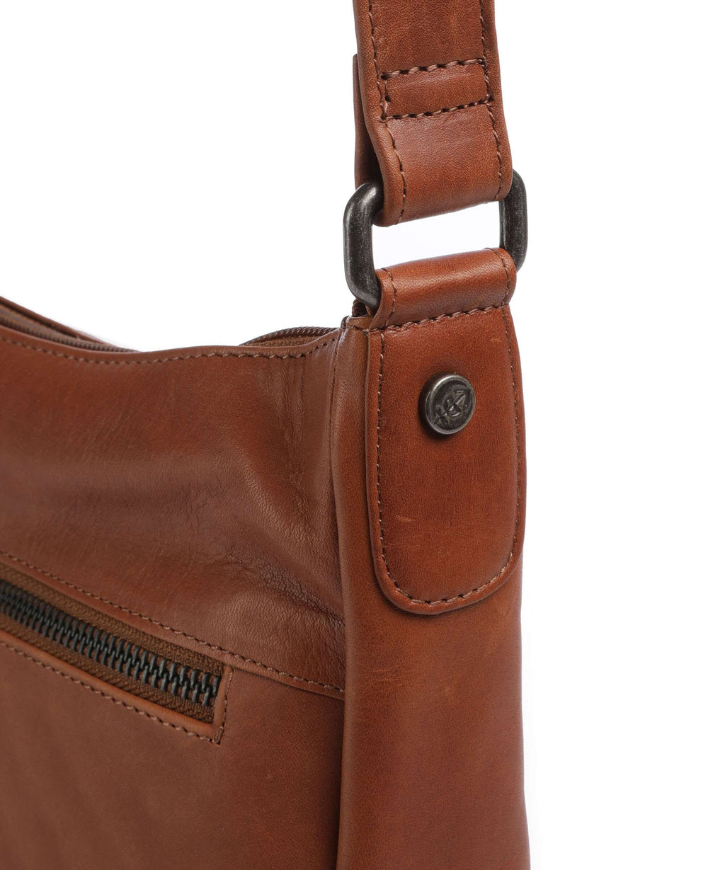 The Chesterfield Brand Wax Pull Up Cow Loraine Crossbody bag cognac