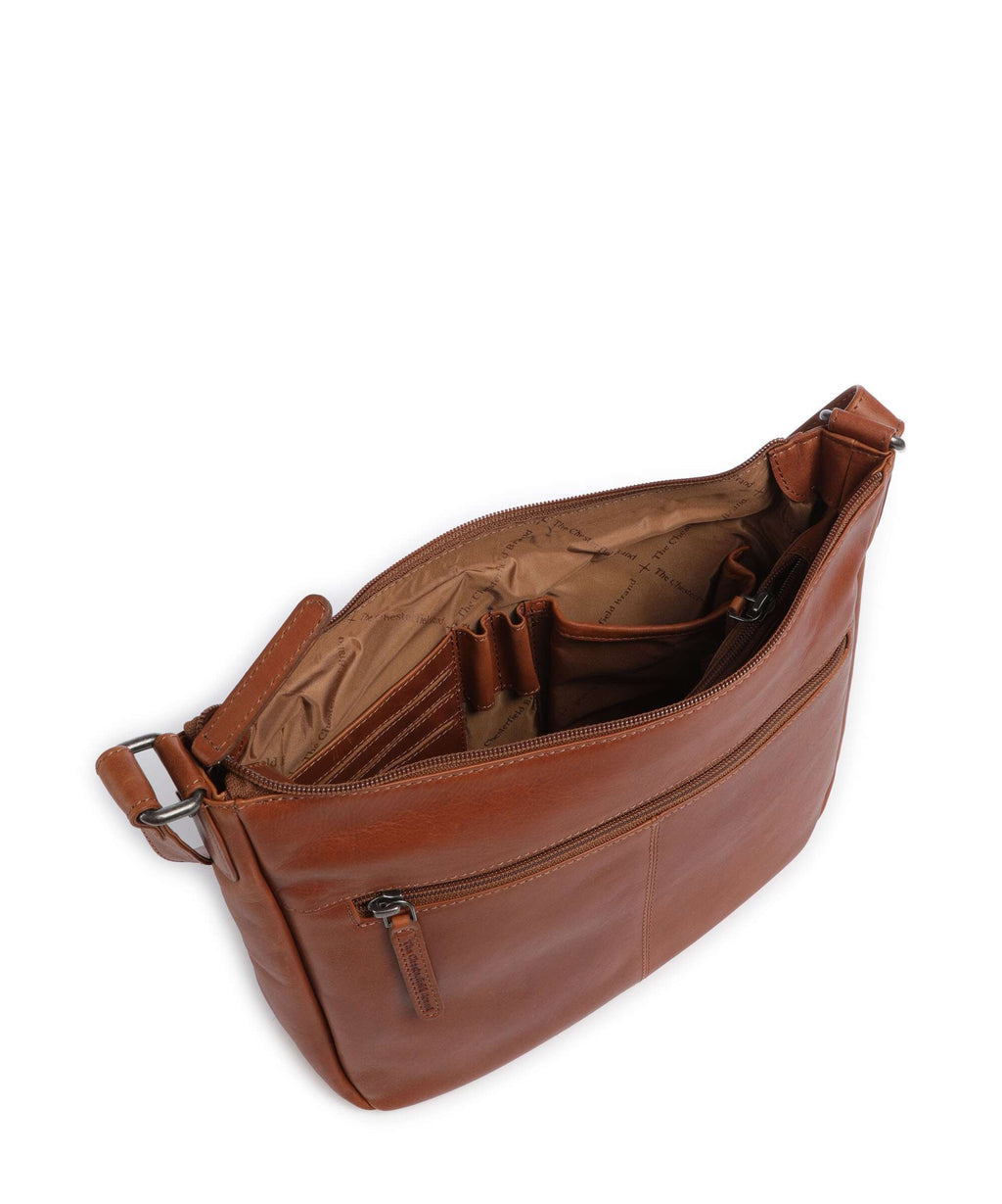 The Chesterfield Brand Wax Pull Up Cow Loraine Crossbody bag cognac