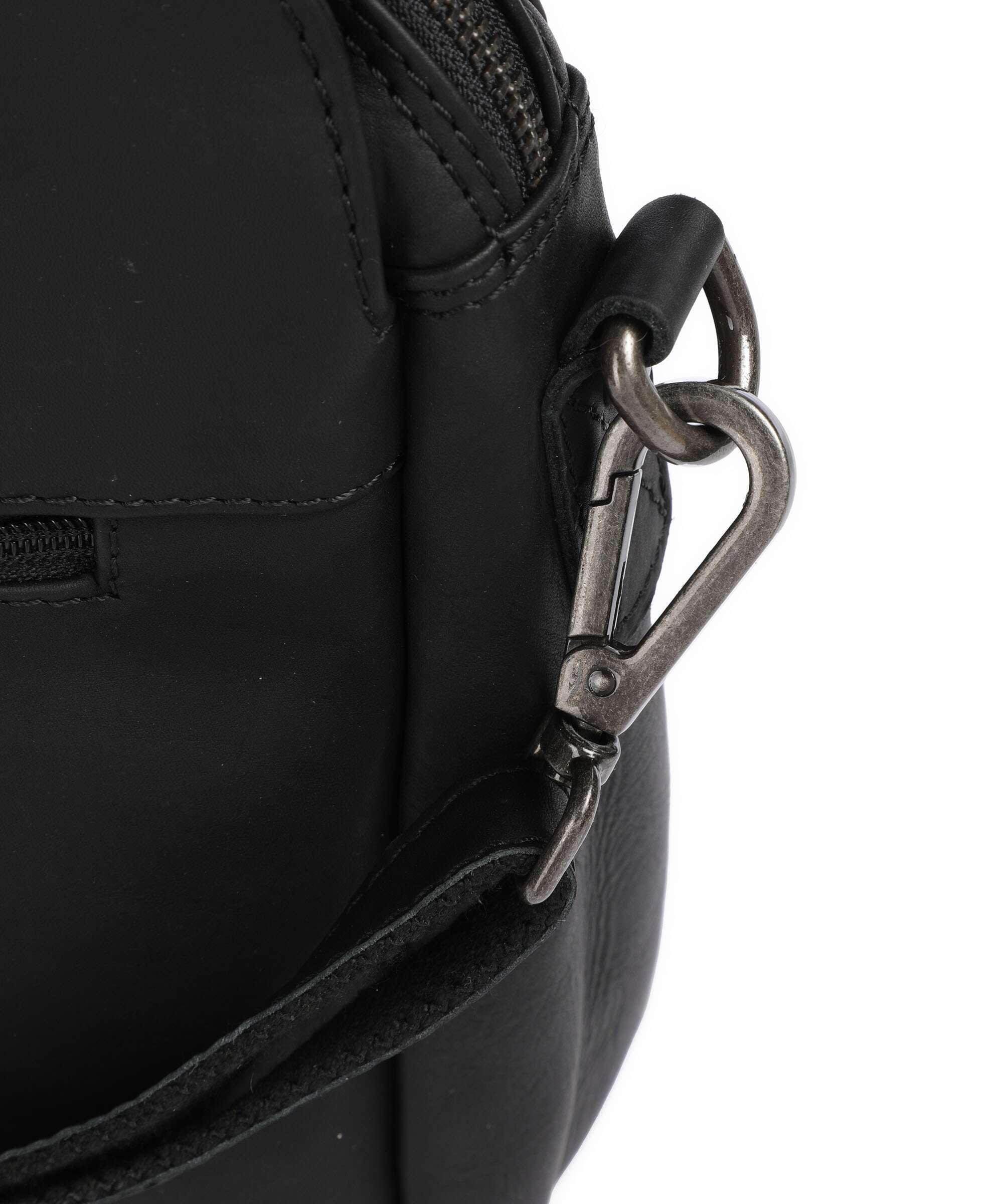 The Chesterfield Brand Wax Pull Up Cow Porlezza Shoulder bag black