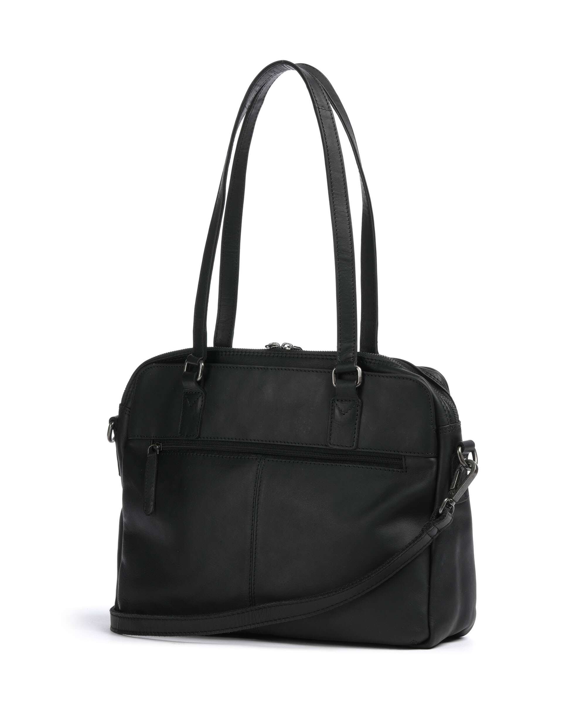 The Chesterfield Brand Wax Pull Up Cow Pretoria Shoulder bag black