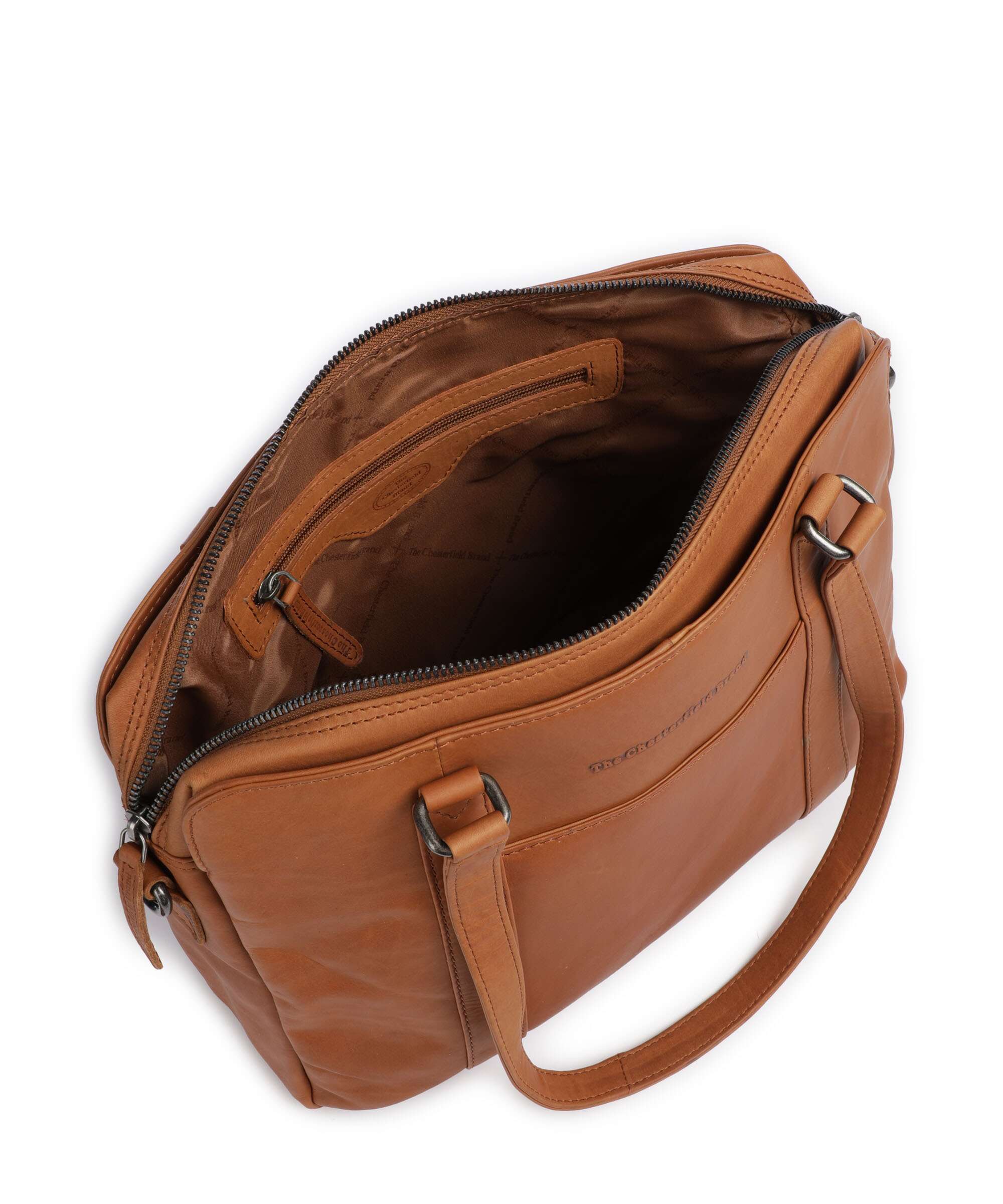 The Chesterfield Brand Wax Pull Up Cow Pretoria Shoulder bag cognac