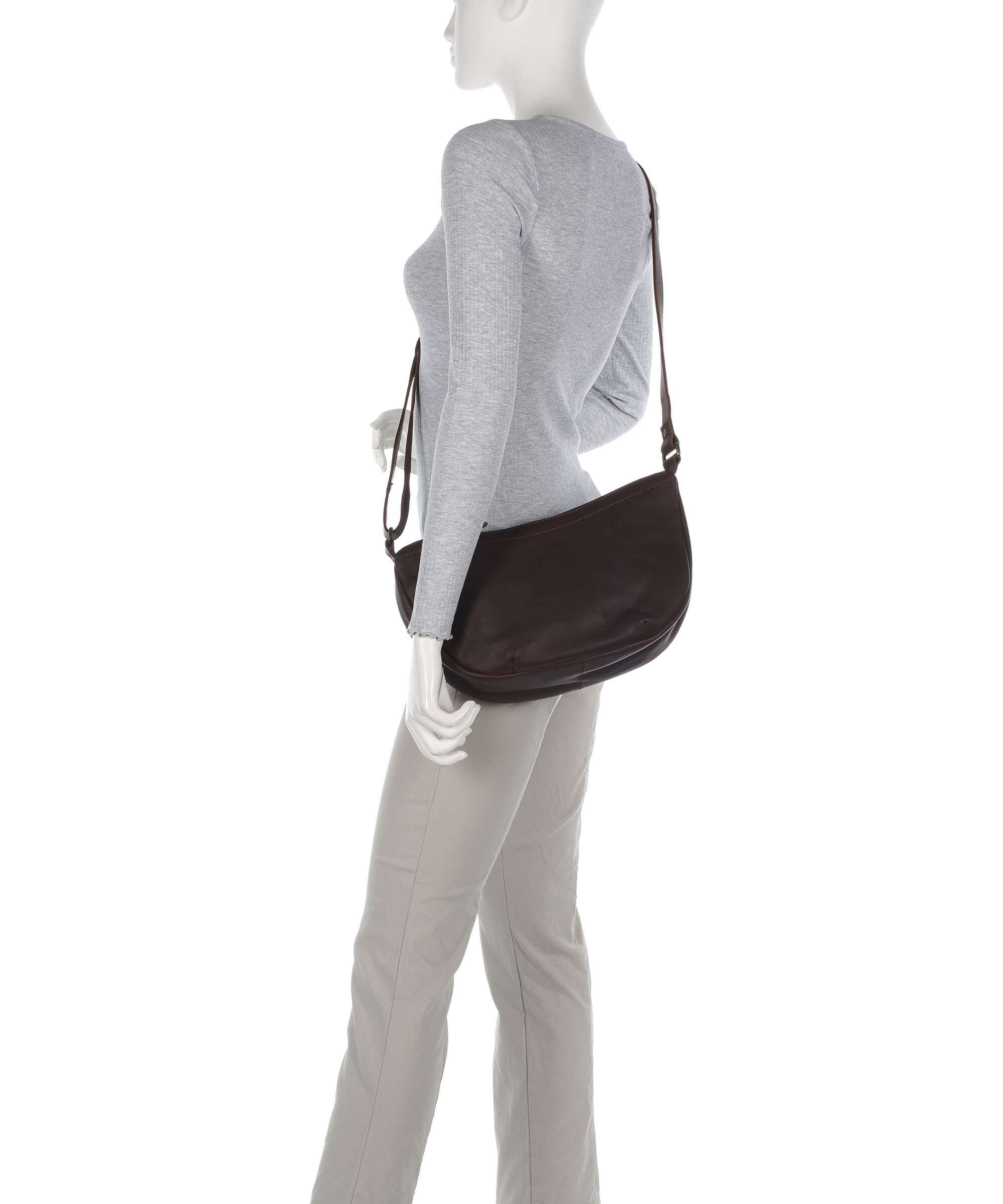 The Chesterfield Brand Cow Wax Pull Up Piemonte Crossbody bag brown