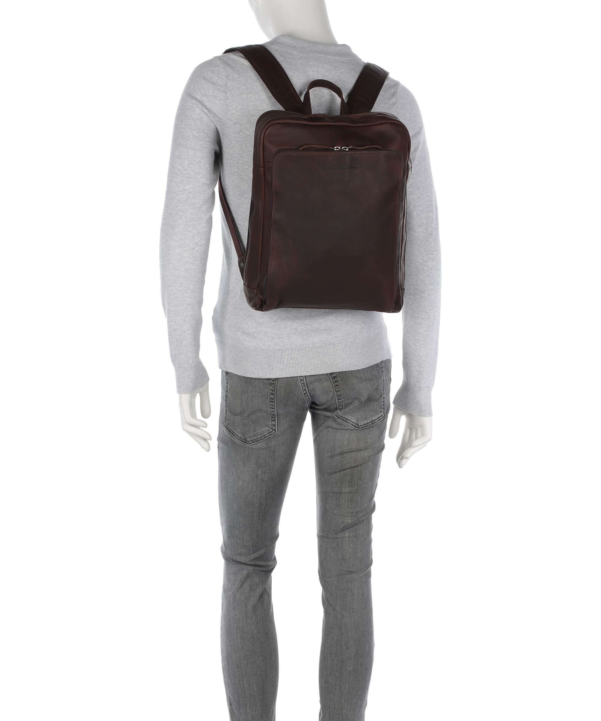 The Chesterfield Brand Wax Pull Up Cow Jasper Backpack brown