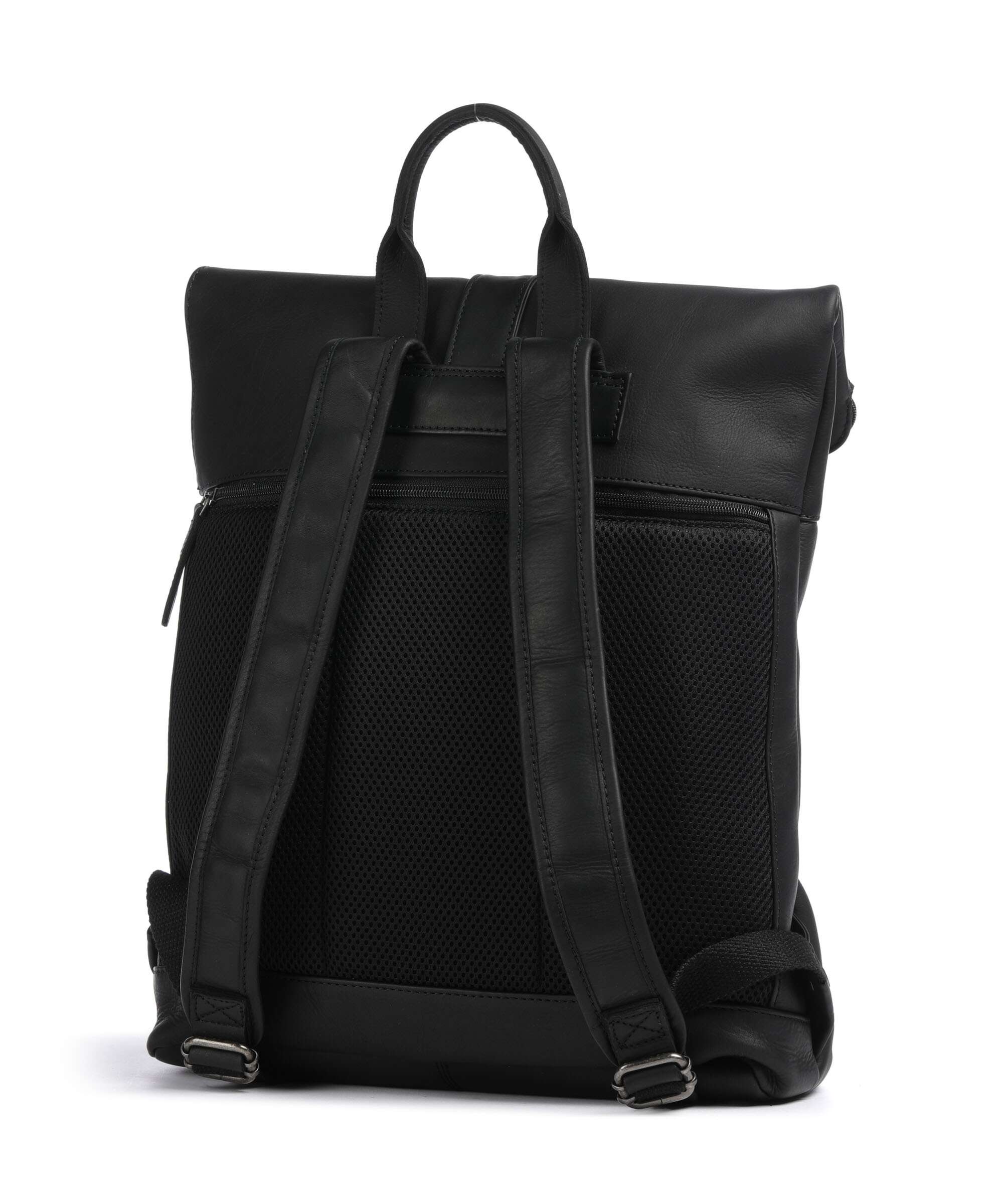 The Chesterfield Brand Wax Pull Up Cow Larsson Backpack black
