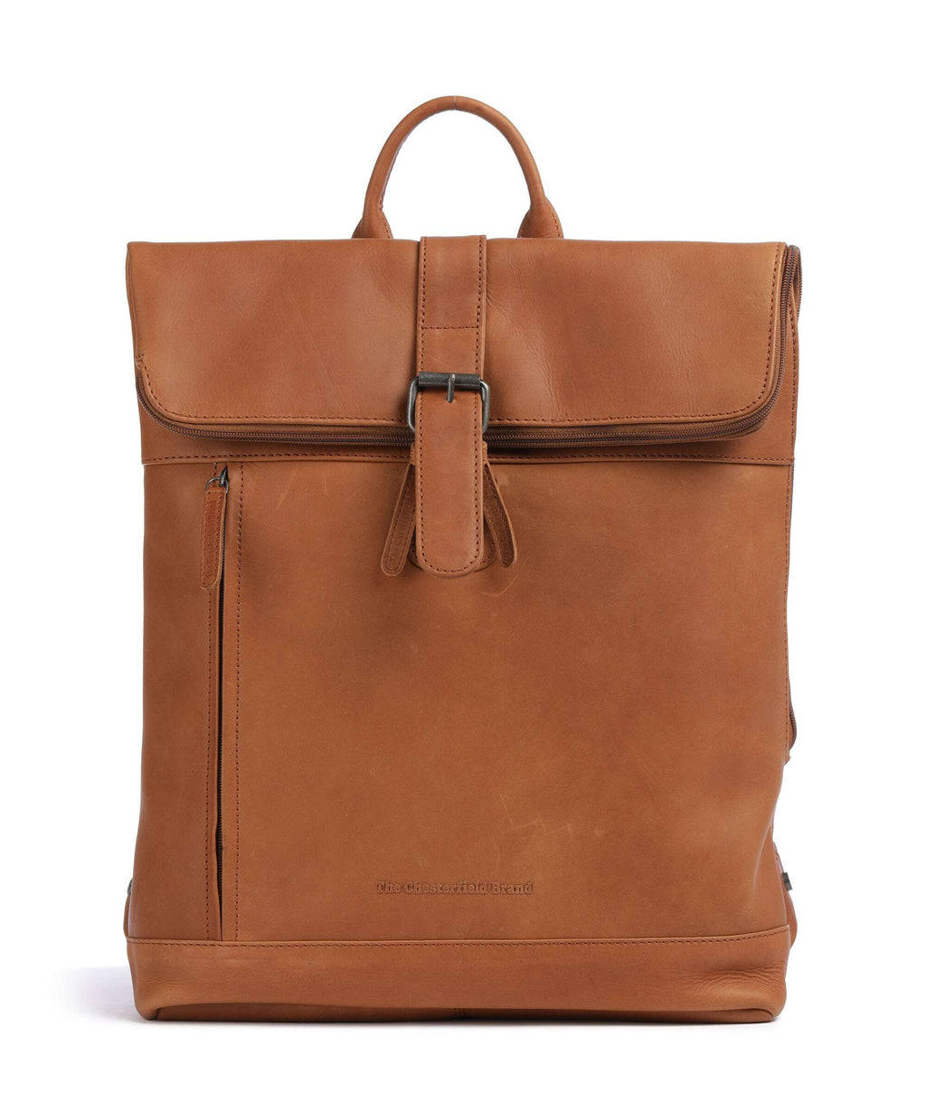 The Chesterfield Brand Wax Pull Up Cow Larsson Backpack cognac