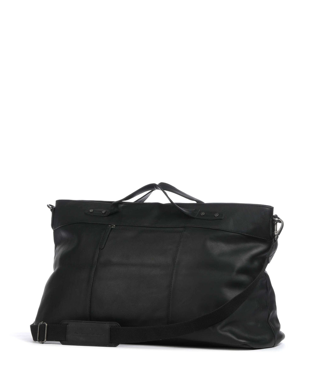The Chesterfield Brand Wax Pull Up Cow Mark Weekend bag black