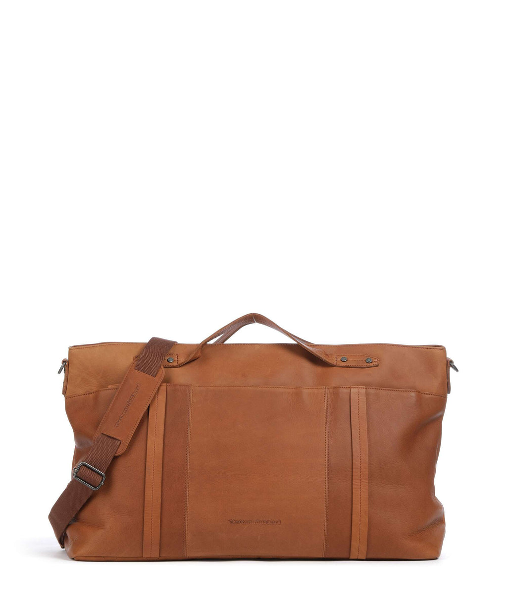 The Chesterfield Brand Wax Pull Up Cow Mark Weekend bag cognac