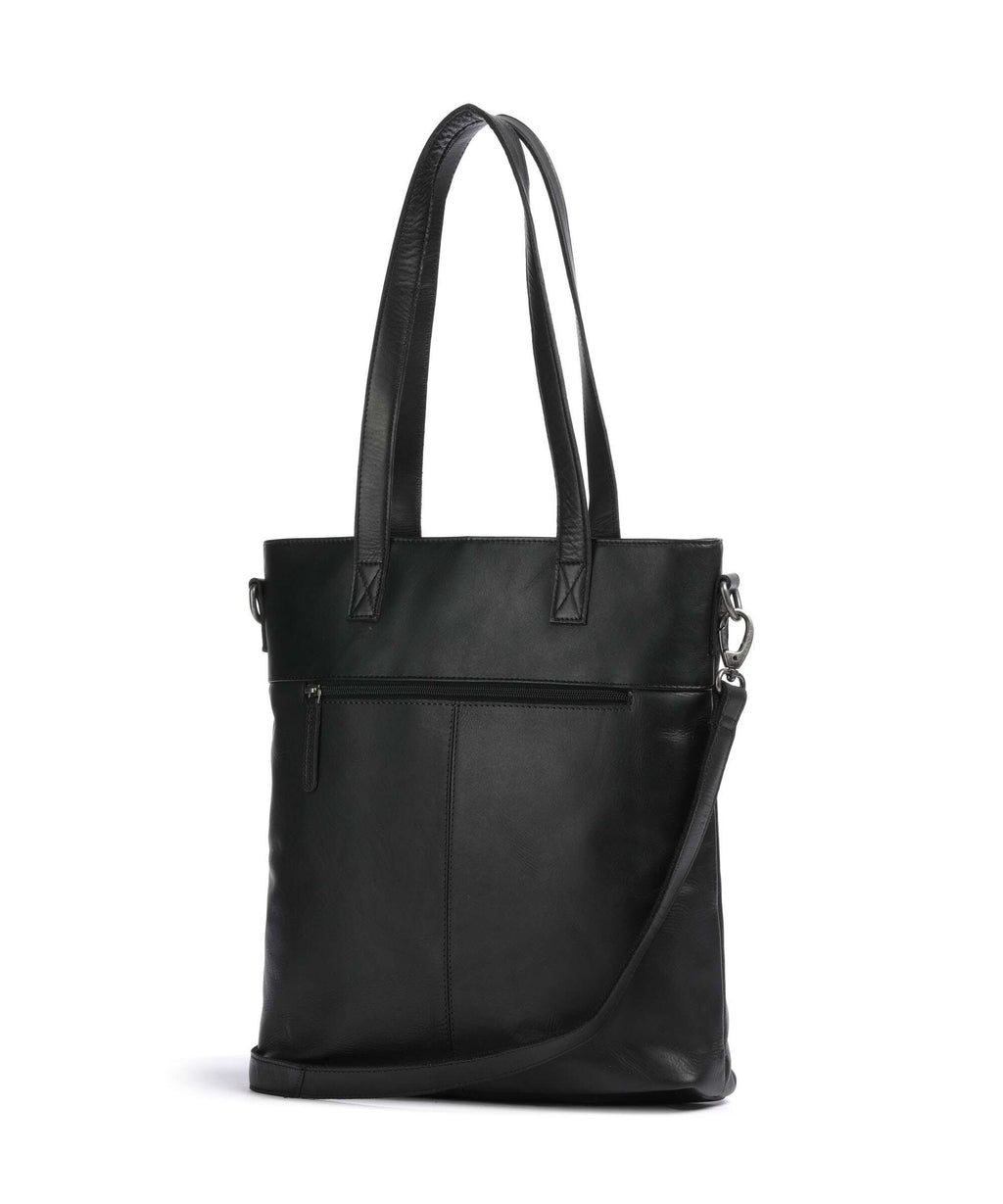The Chesterfield Brand Wax Pull Up Cow Nunavik Tote bag black