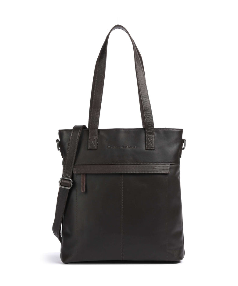 The Chesterfield Brand Cow Wax Pull Up Nunavik Tote bag brown
