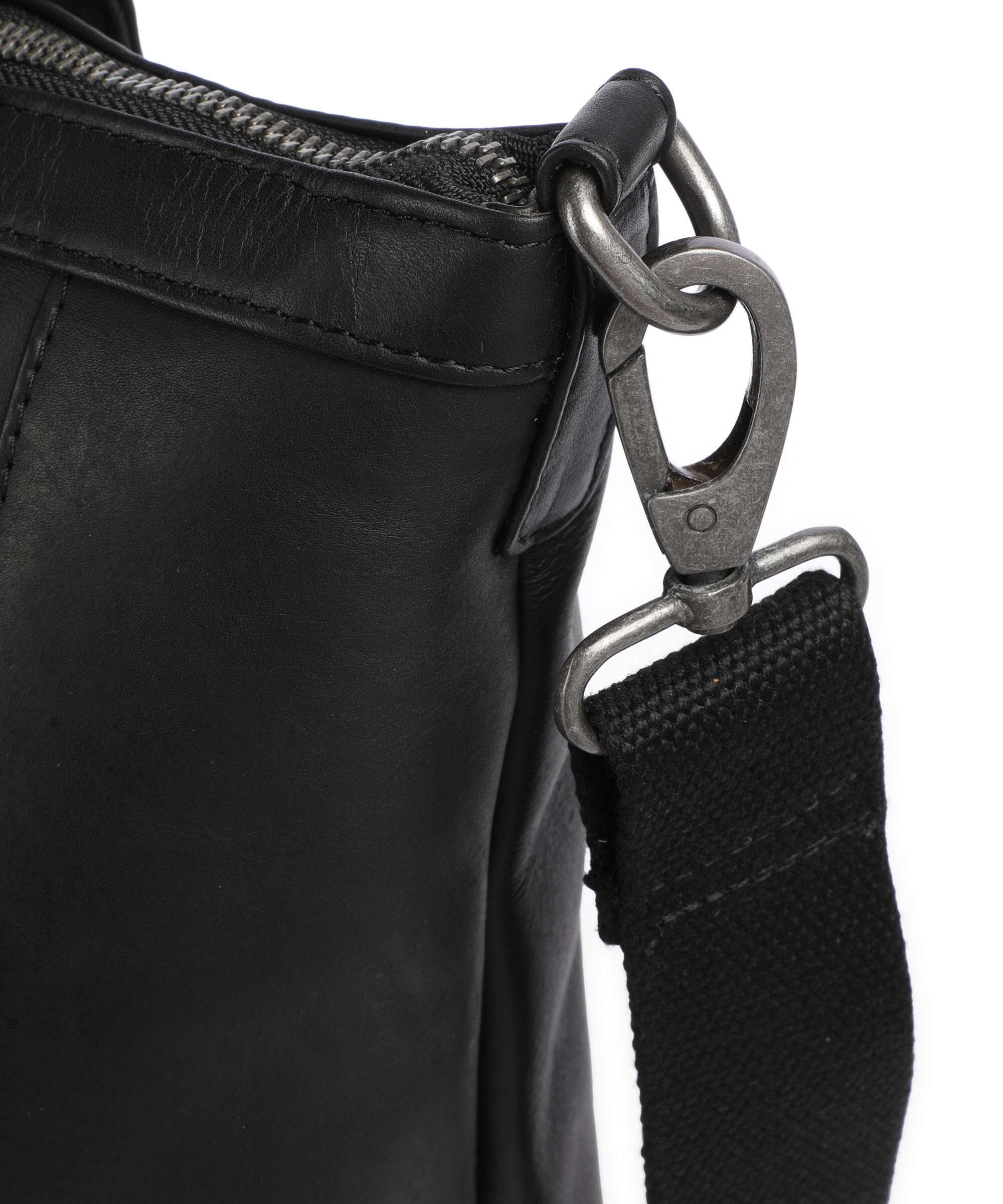 The Chesterfield Brand Cow Wax Pull Up Luisa Backpack bag black