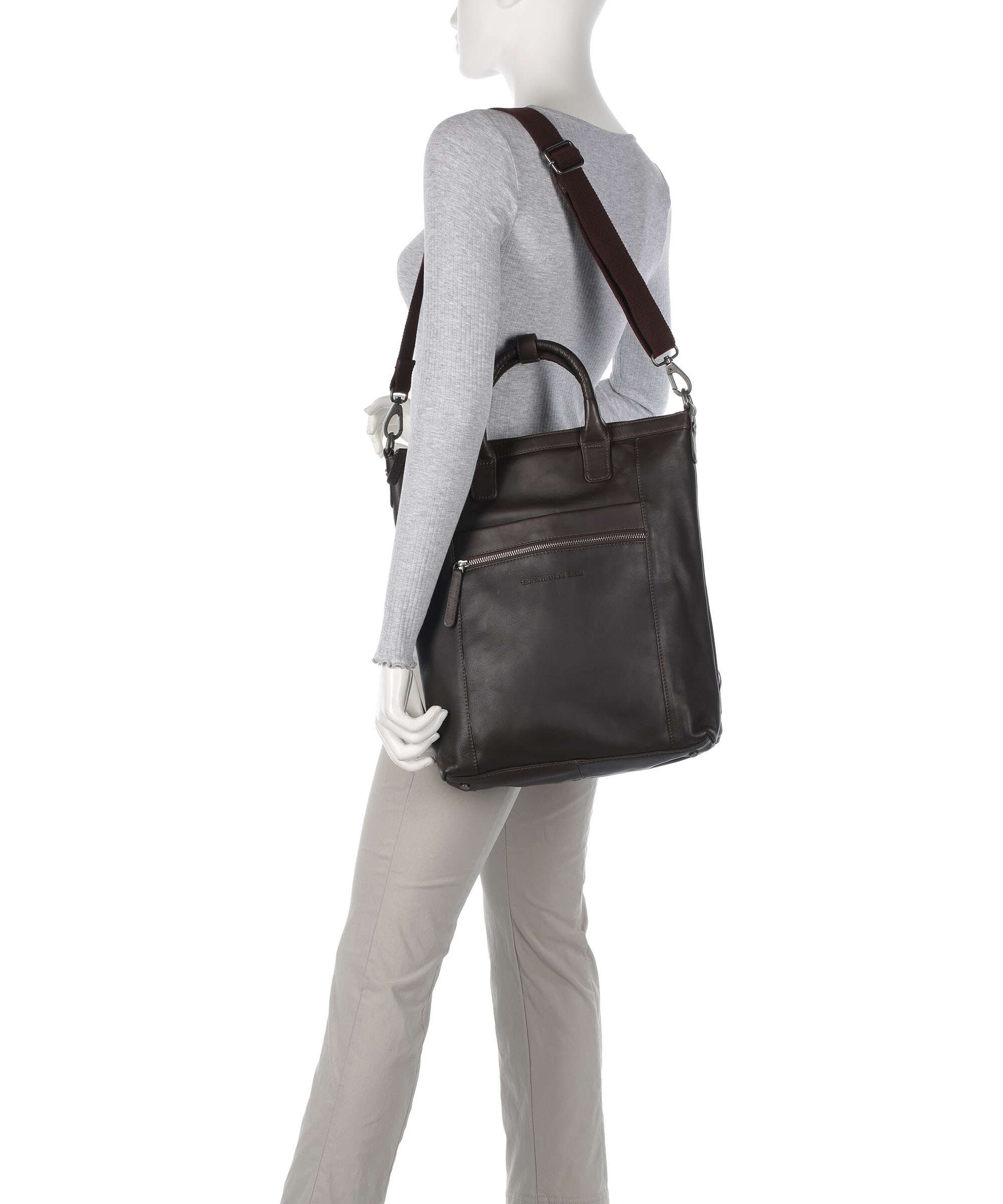 The Chesterfield Brand Wax Pull Up Cow Luisa Backpack bag brown