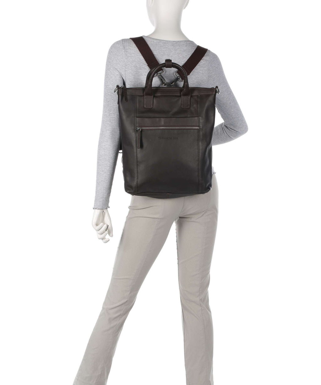 The Chesterfield Brand Wax Pull Up Cow Luisa Backpack bag brown