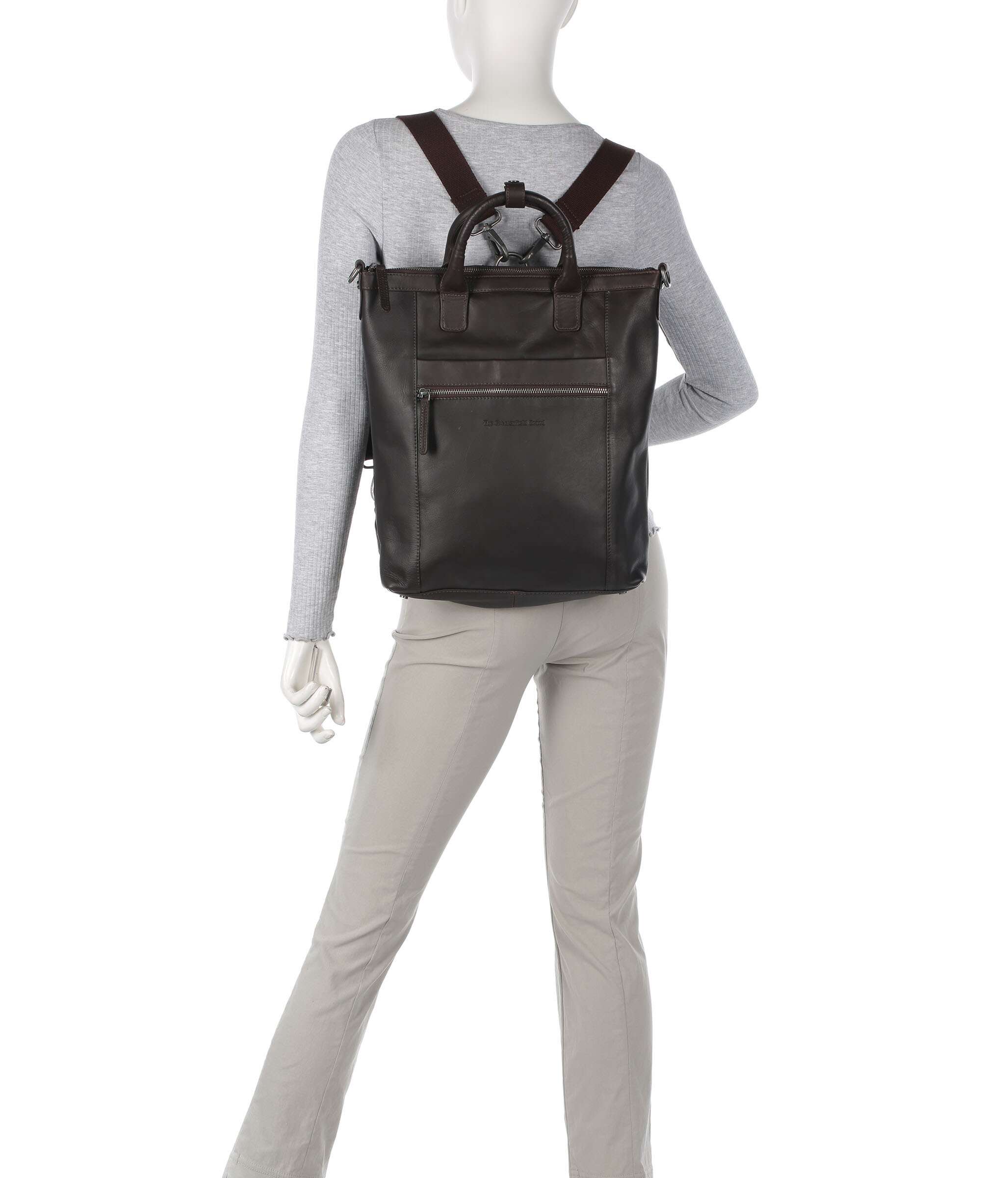 The Chesterfield Brand Wax Pull Up Cow Luisa Backpack bag brown