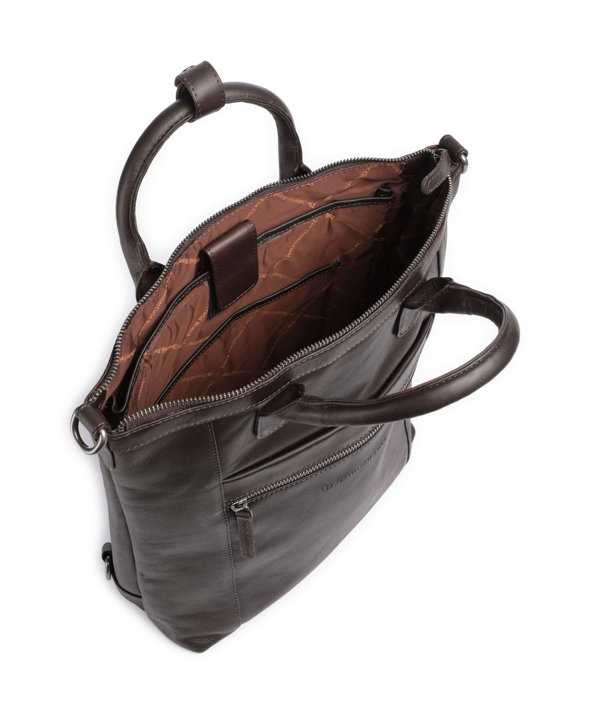 The Chesterfield Brand Wax Pull Up Cow Luisa Backpack bag brown