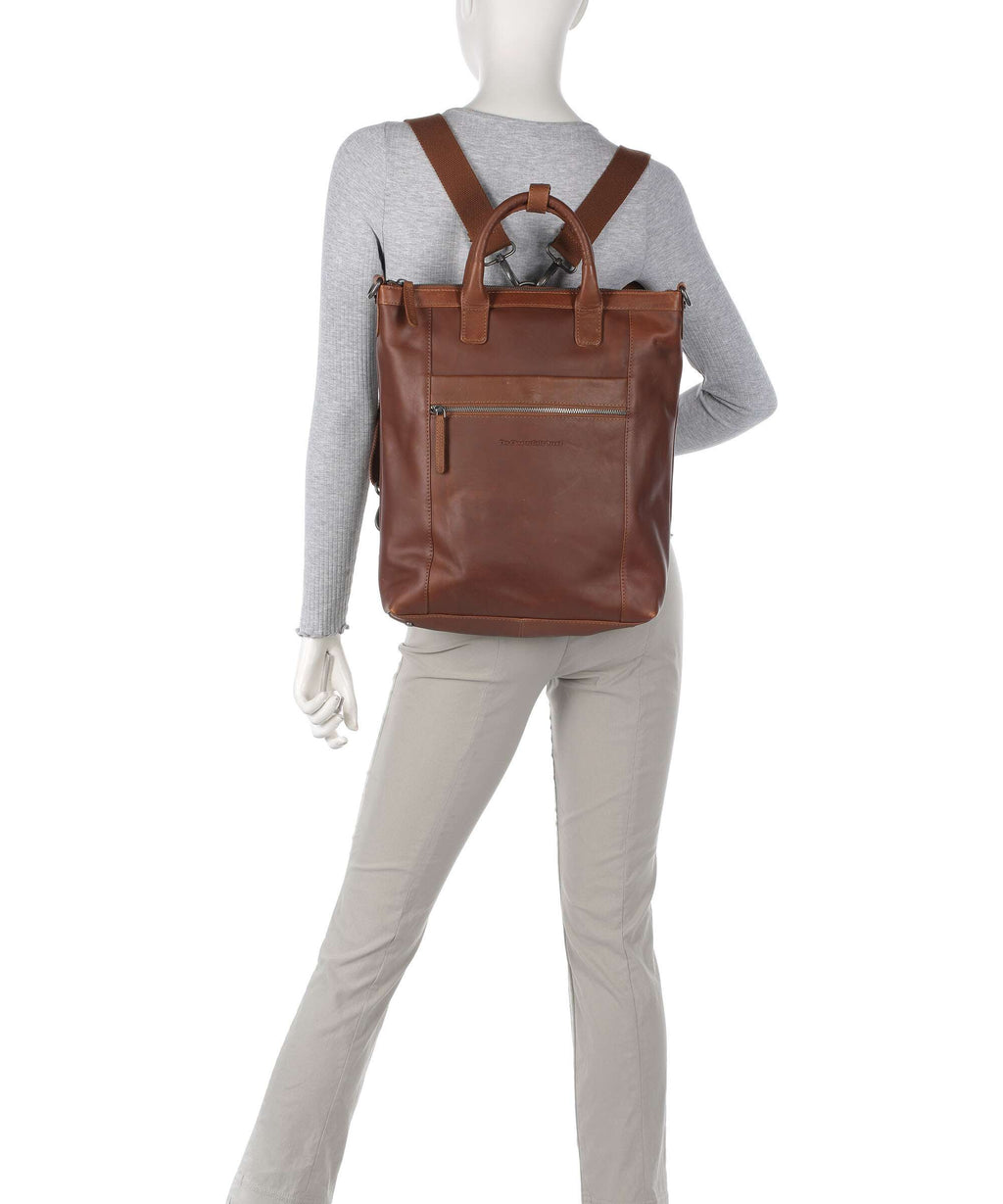 The Chesterfield Brand Wax Pull Up Cow Luisa Backpack bag cognac