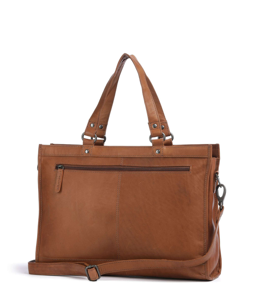 The Chesterfield Brand Wax Pull Up Cow Manly Tote bag cognac