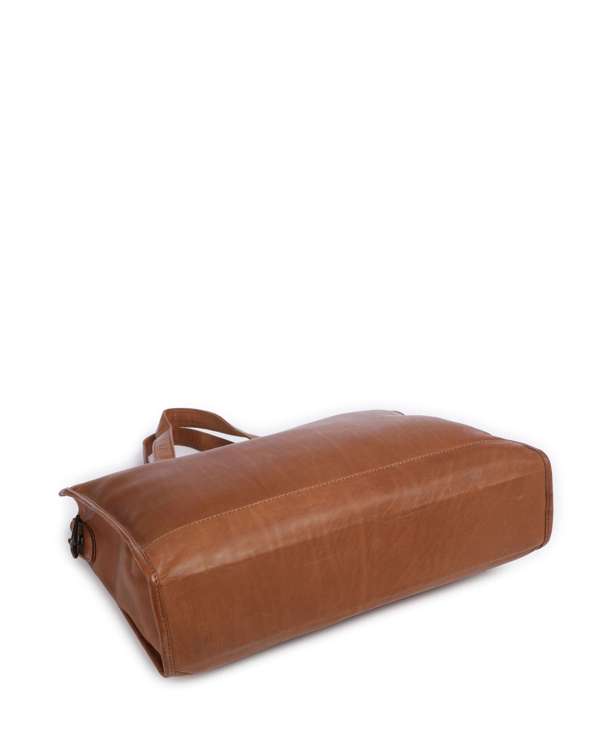 The Chesterfield Brand Wax Pull Up Cow Manly Tote bag cognac