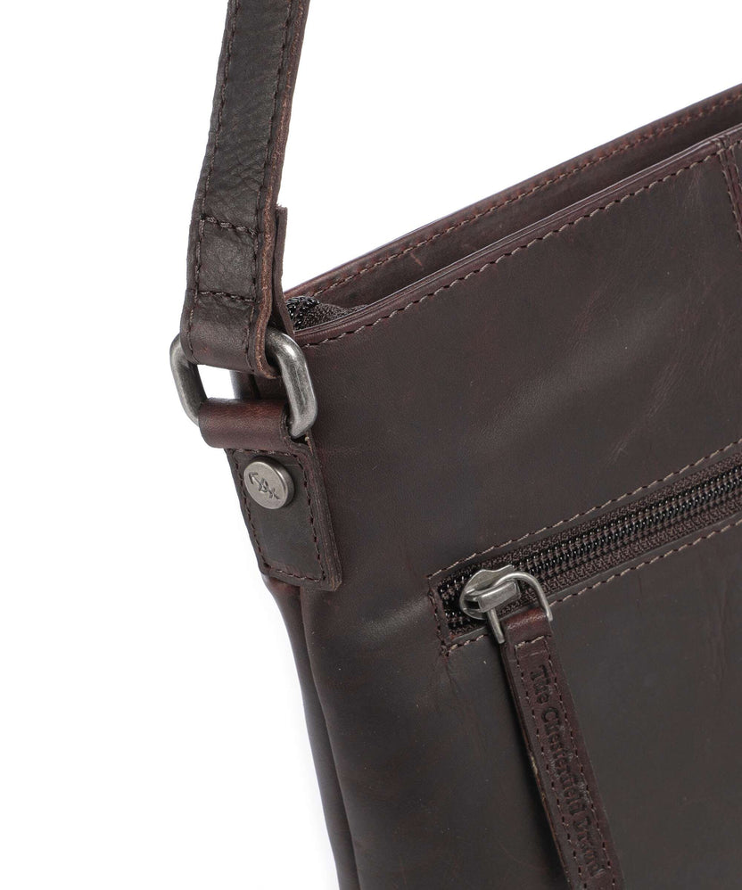 The Chesterfield Brand Wax Pull Up Cow Navene Crossbody bag brown