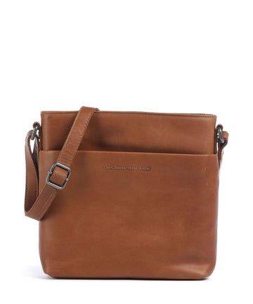 The Chesterfield Brand Wax Pull Up Cow Navene Olkalaukku cognac