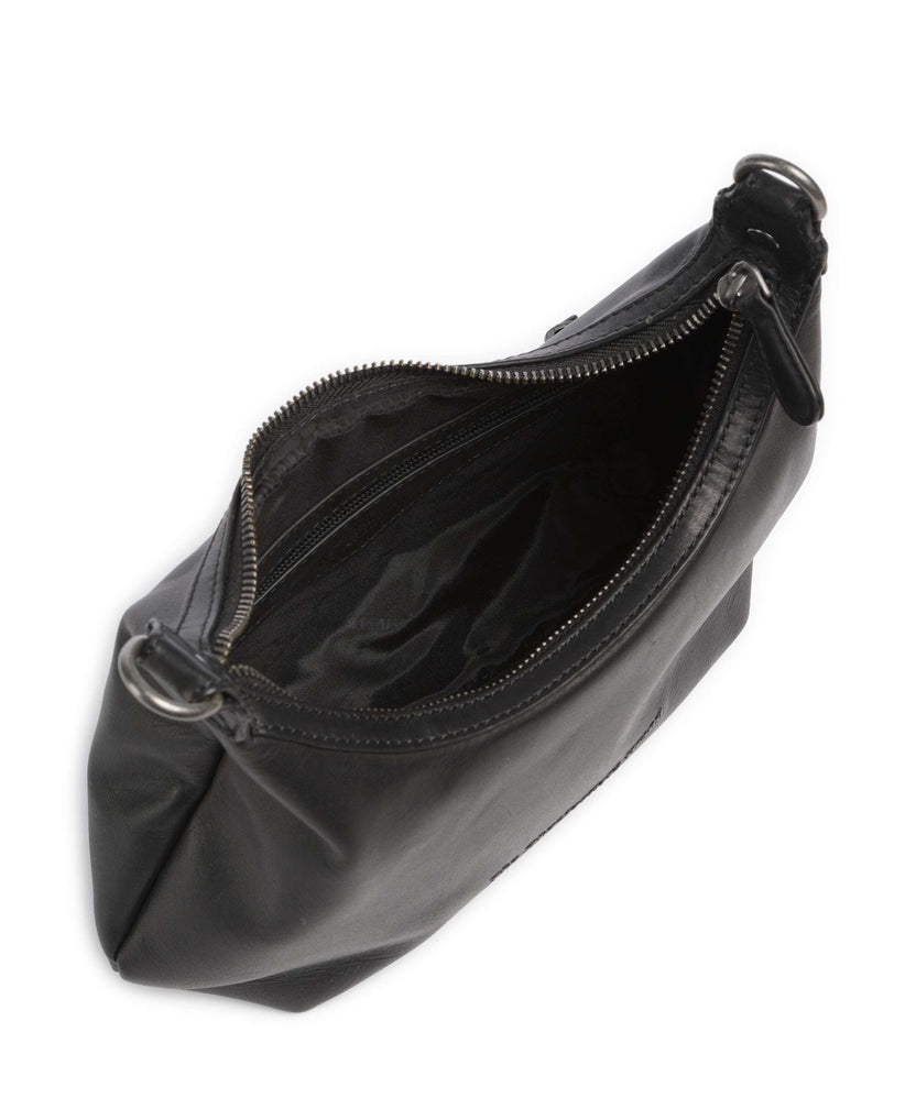 The Chesterfield Brand Wax Pull Up Cow Nancy Shoulder bag black