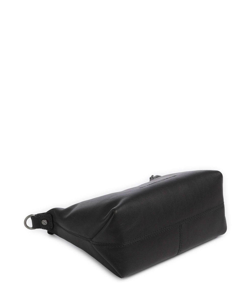 The Chesterfield Brand Wax Pull Up Cow Christie Shoulder bag black