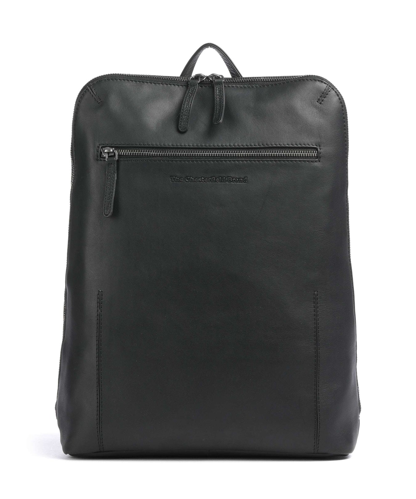 The Chesterfield Brand Wax Pull Up Cow Filmore Backpack black