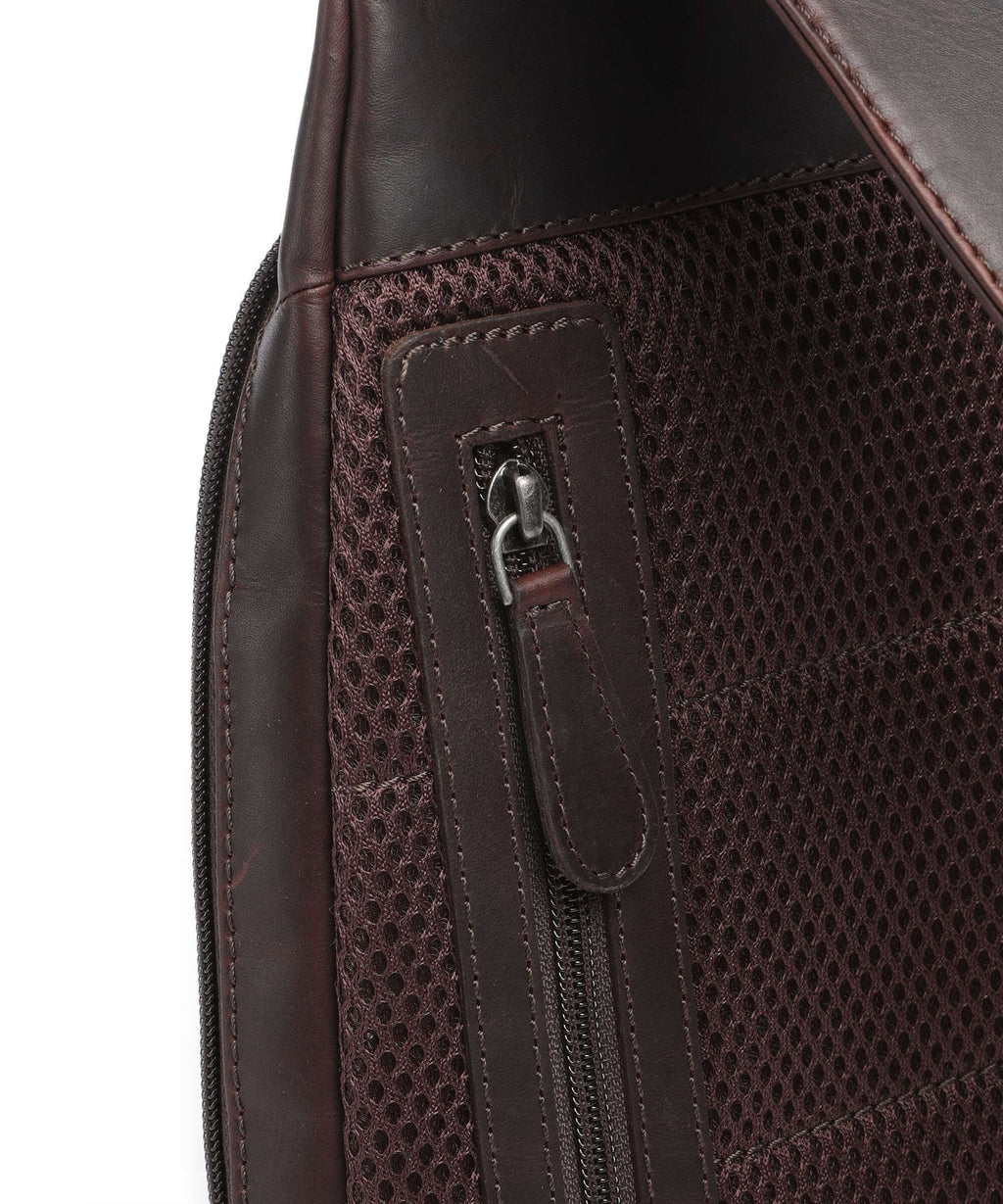 The Chesterfield Brand Wax Pull Up Cow Bowey Sling bag brown