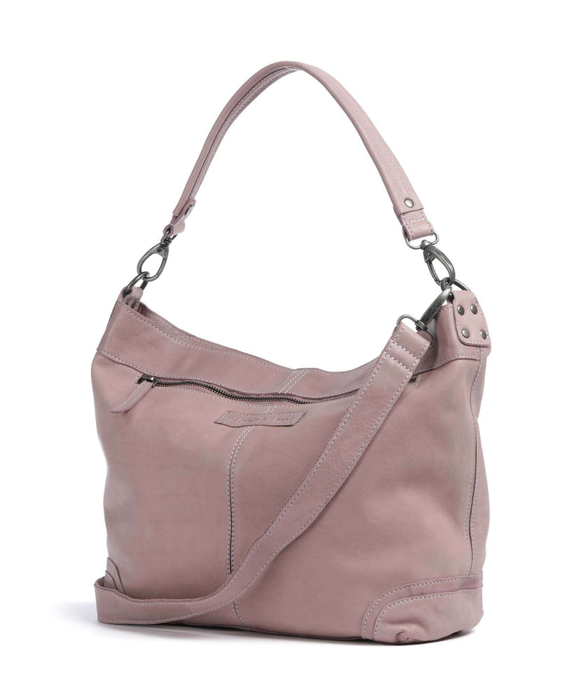 The Chesterfield Brand Washed Waxed Cow Bolivia Hobo bag lavender lila