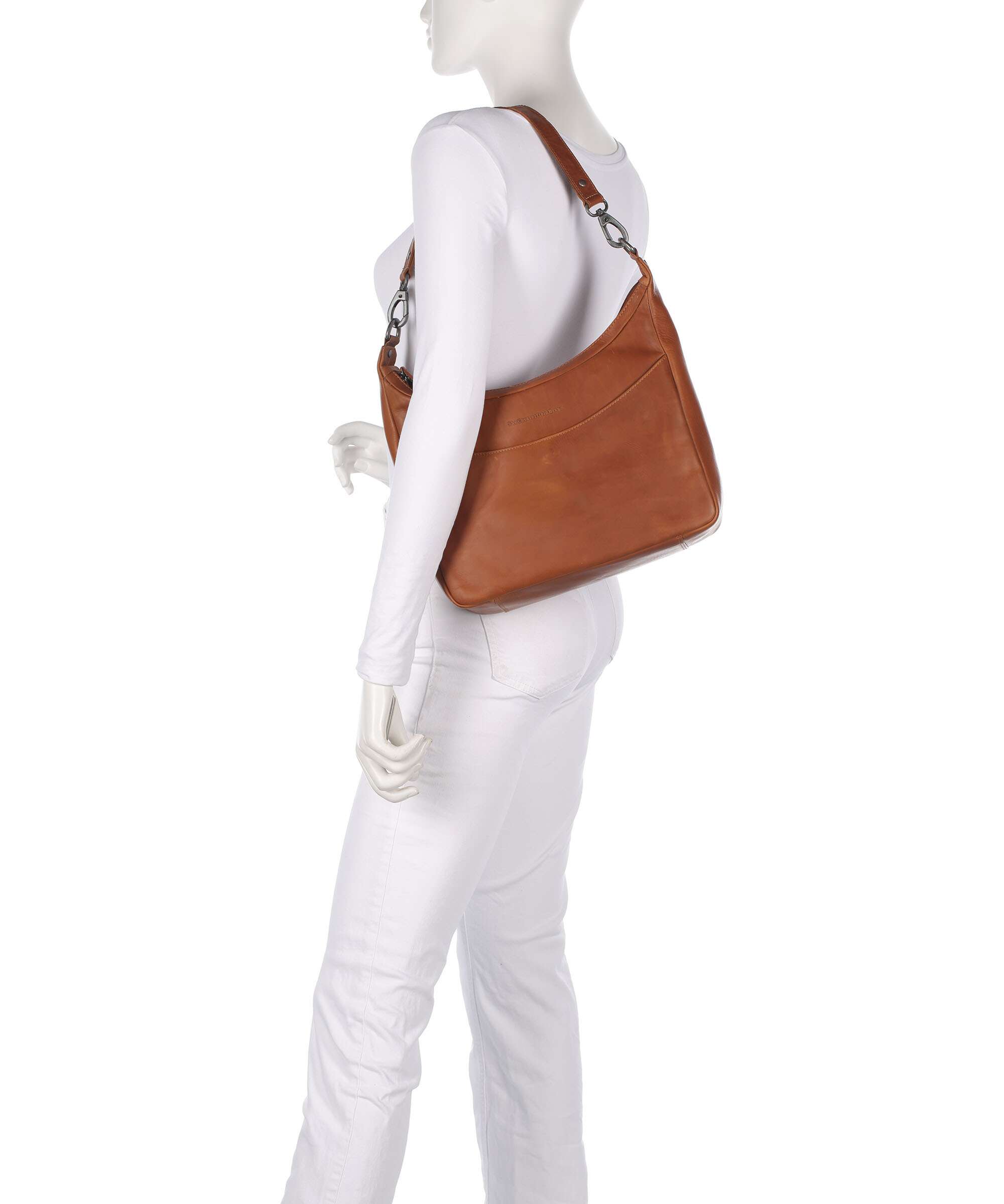 The Chesterfield Brand Wax Pull Up Cow Olvia Hobo bag cognac