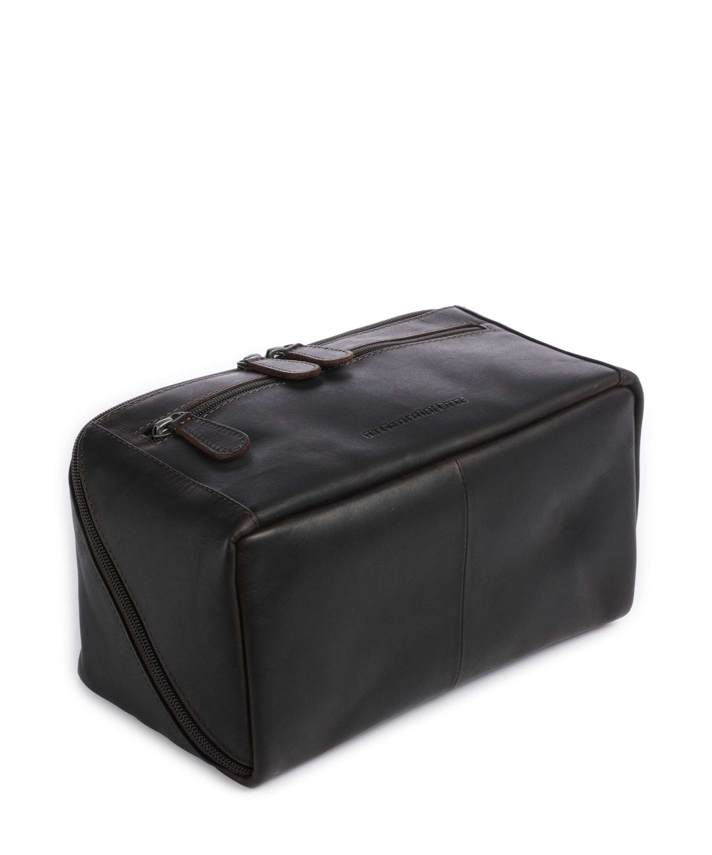 The Chesterfield Brand Wax Pull Up Cow Elmia Toiletry bag brown