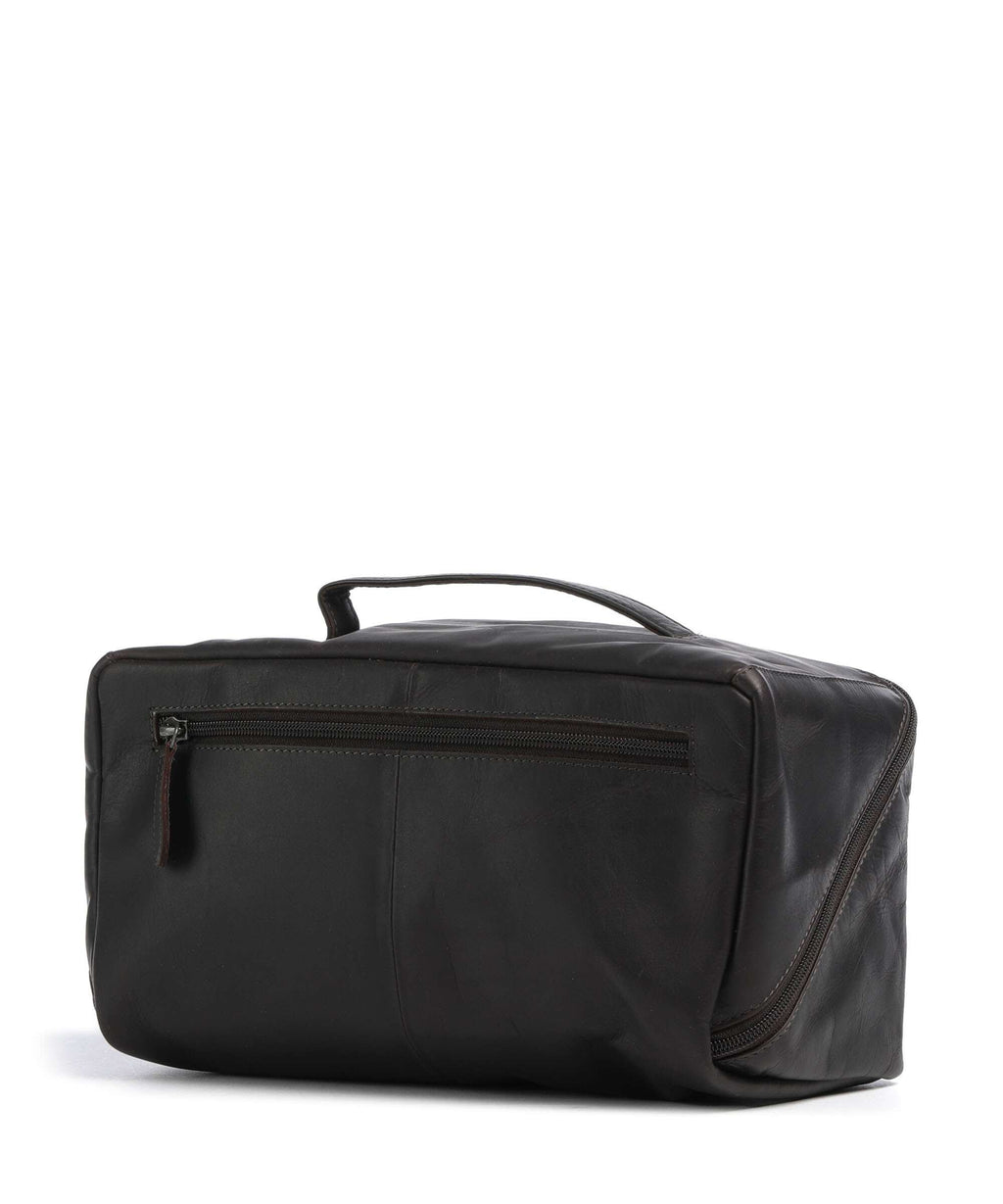 The Chesterfield Brand Wax Pull Up Cow Trevia Toiletry bag brown
