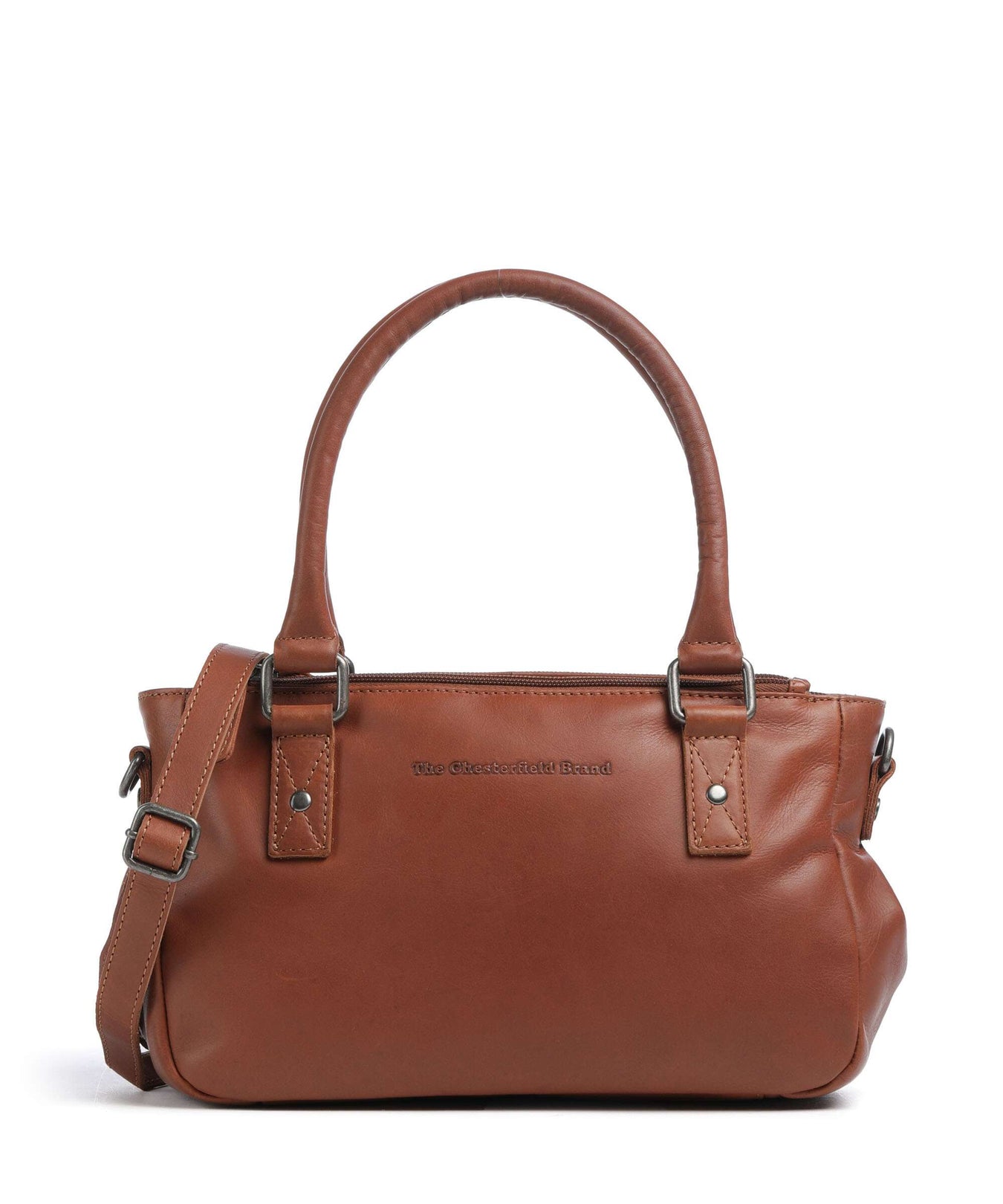 The Chesterfield Brand Wax Pull Up Cow Fenja Handbag cognac