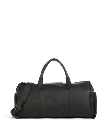 The Chesterfield Brand Wax Pull Up Cow Finlay Viikonloppukassi black