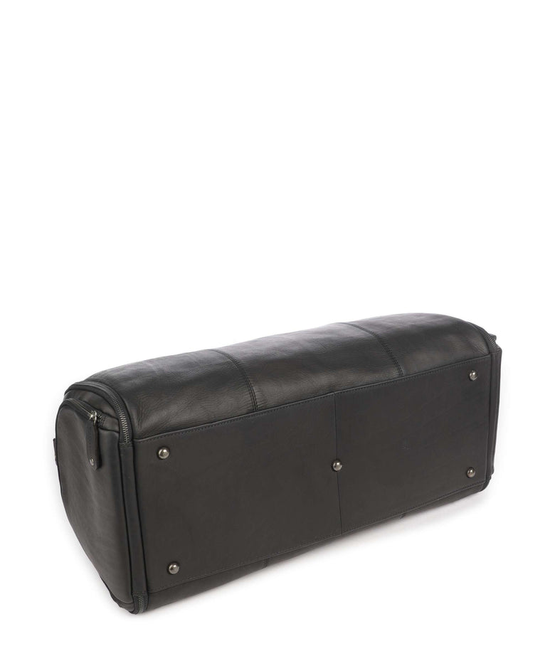The Chesterfield Brand Wax Pull Up Cow Finlay Weekend bag black