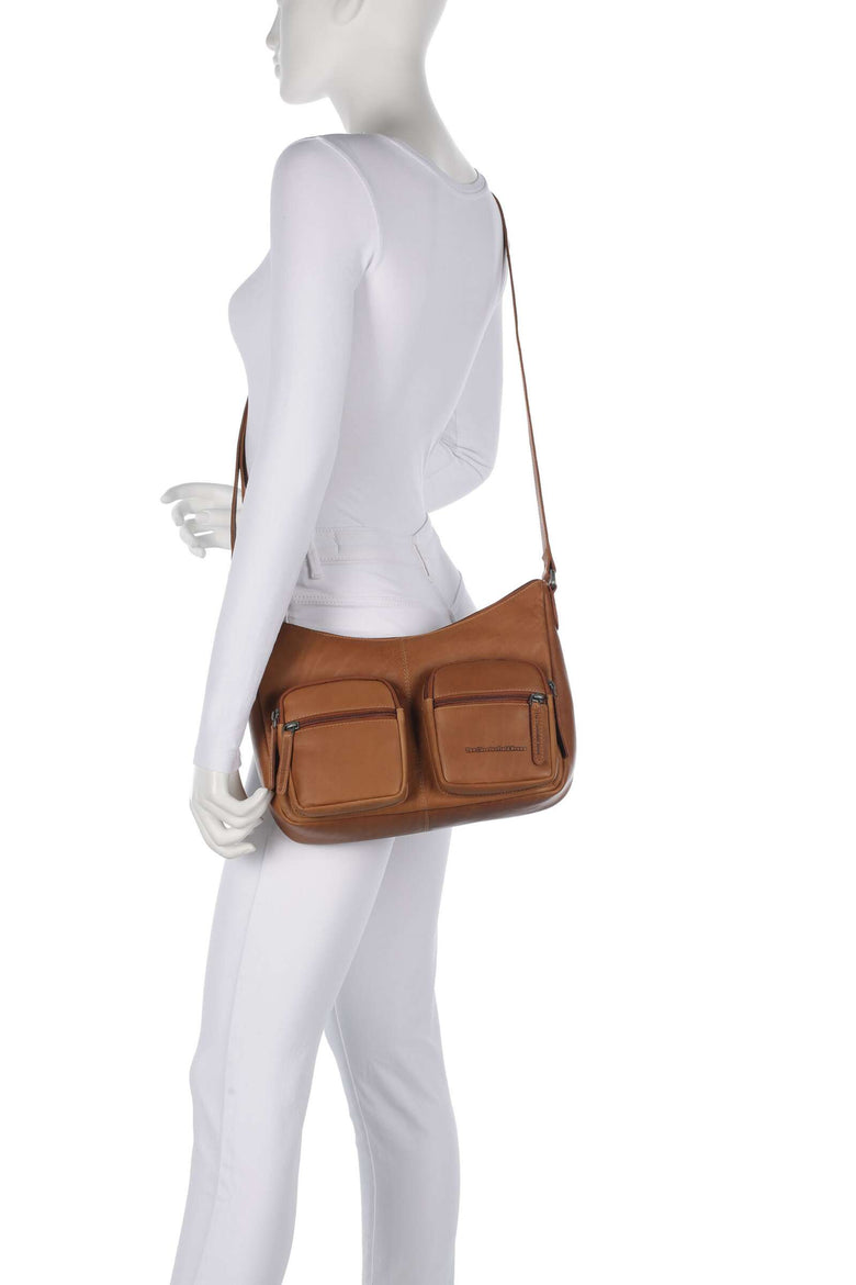 The Chesterfield Brand Wax Pull Up Cow Valenora Crossbody bag cognac