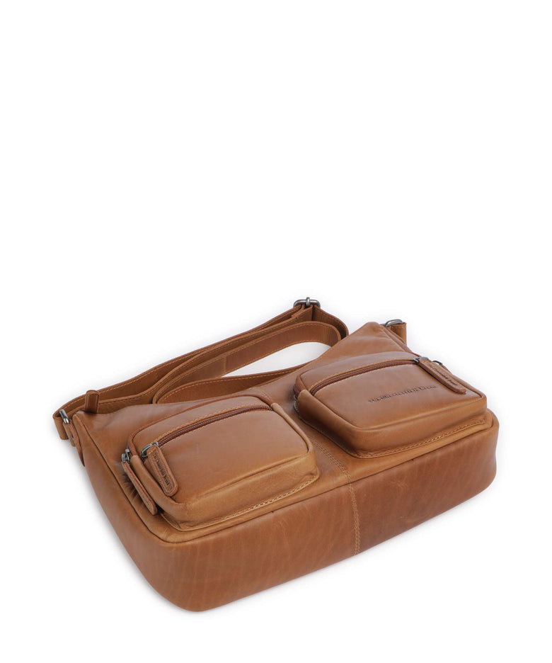The Chesterfield Brand Wax Pull Up Cow Valenora Crossbody bag cognac