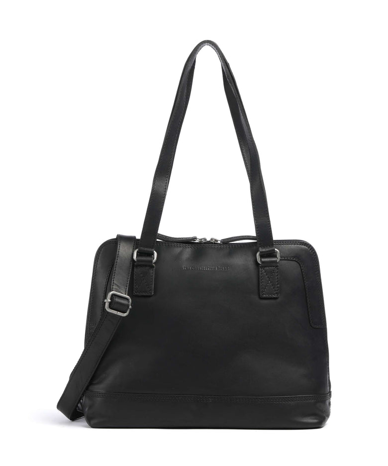 The Chesterfield Brand Wax Pull Up Cow Seron Tote bag black
