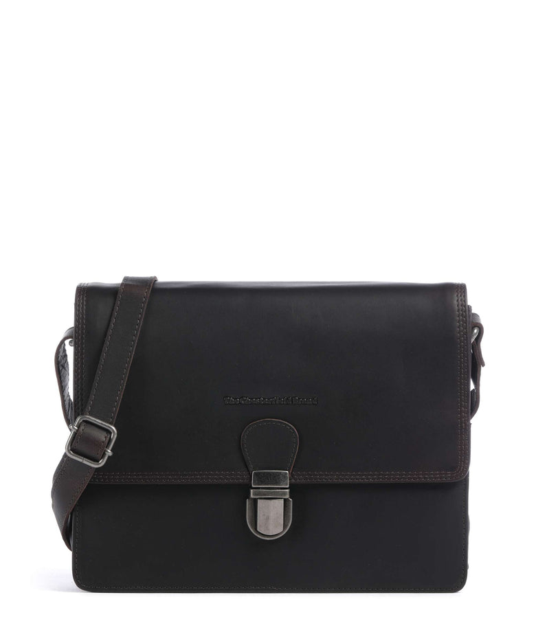 The Chesterfield Brand Wax Pull Up Cow Lunor Crossbody bag brown