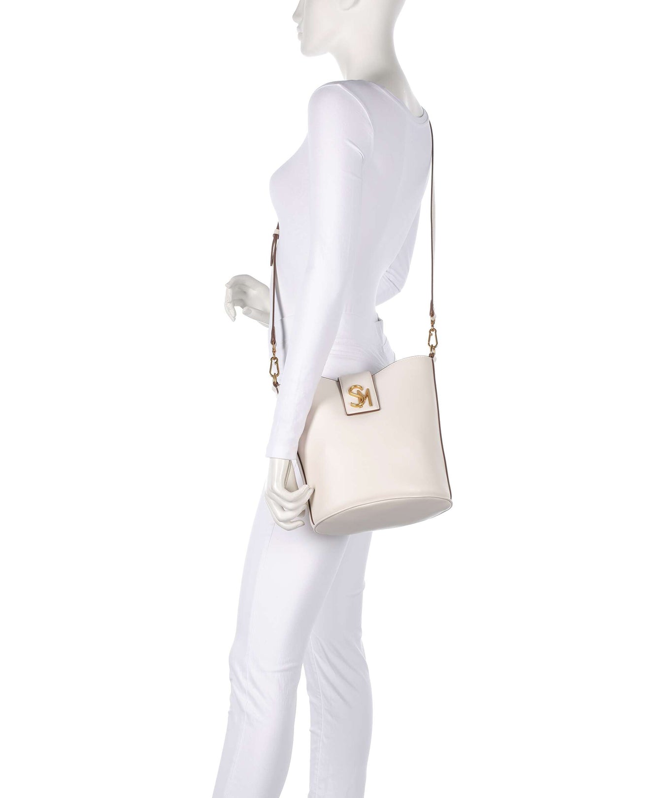 Steve Madden BARRIE Bucket bag bone/gold