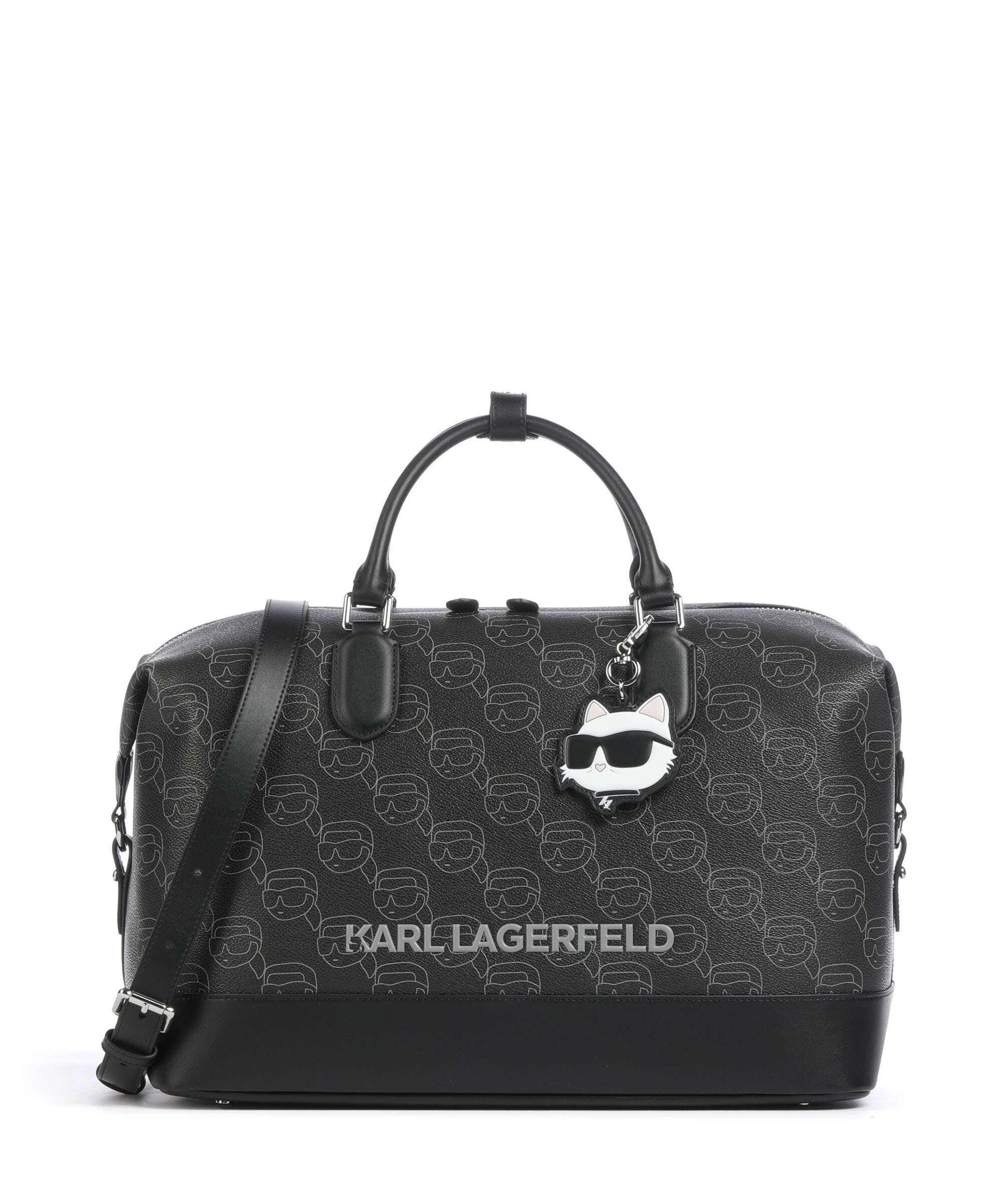 Karl Lagerfeld K/Ikonik Mono Weekend bag black