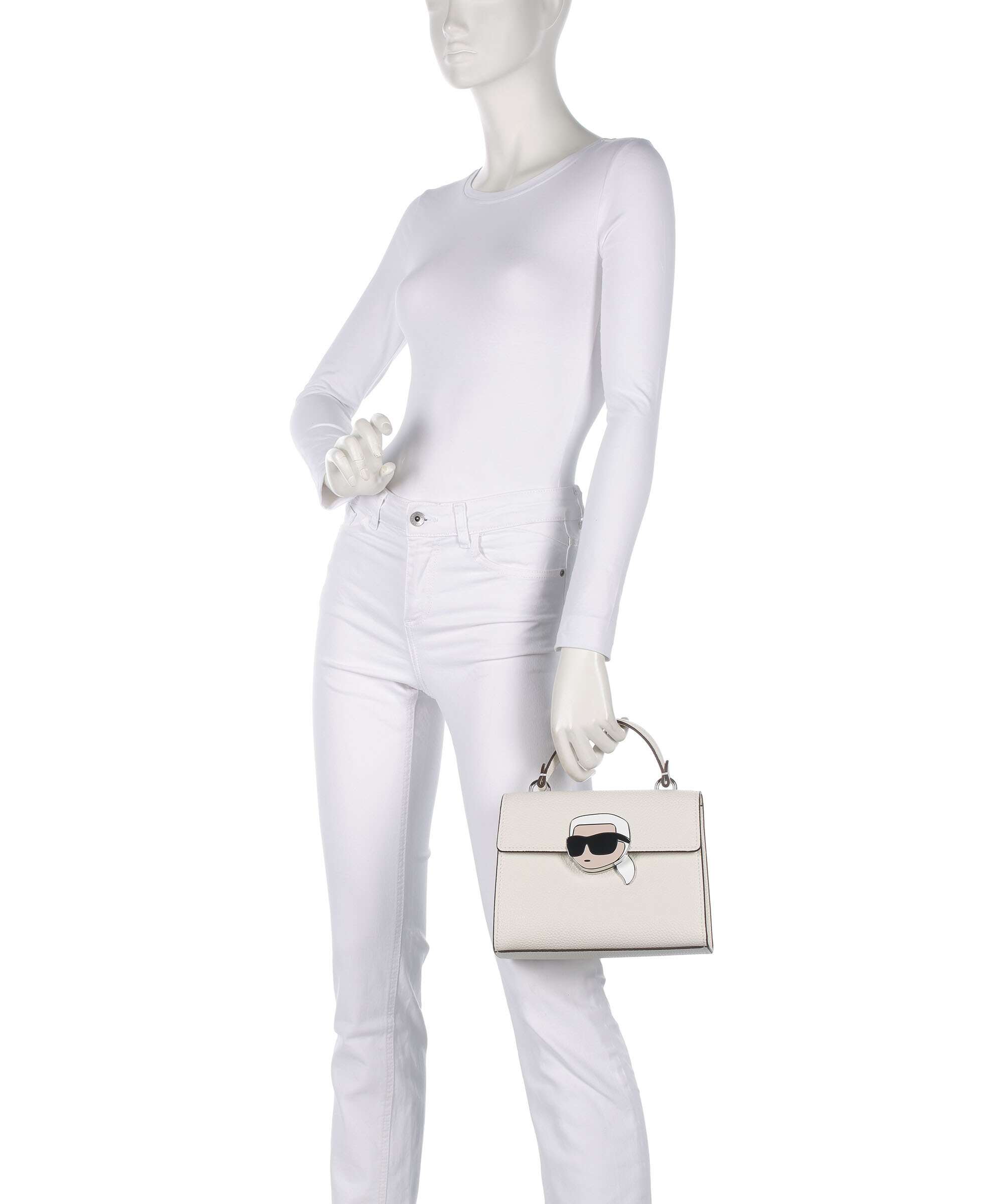 Karl Lagerfeld K/Ikonik Handbag offwhite