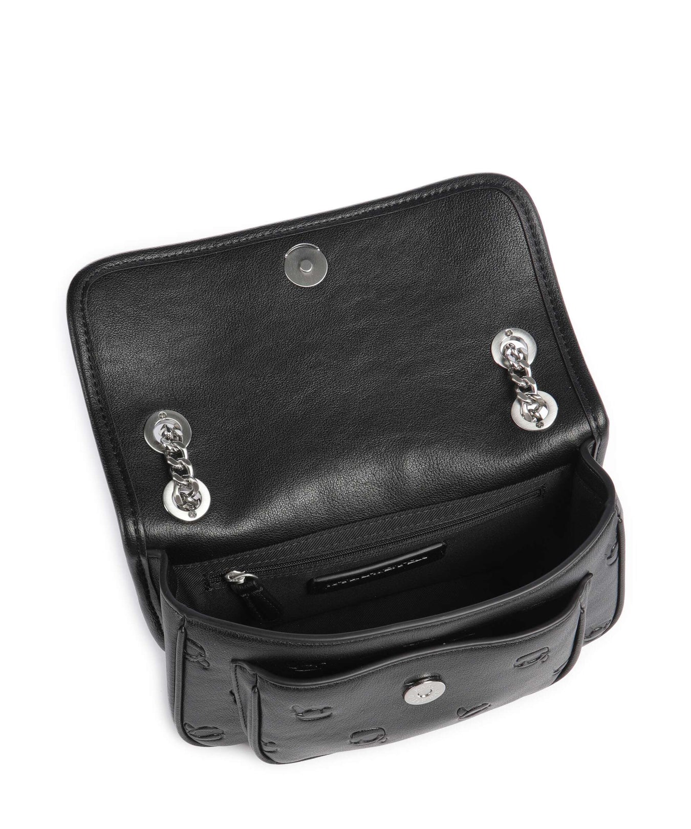 Karl Lagerfeld K/Ikon Monogram Shoulder bag tonal black