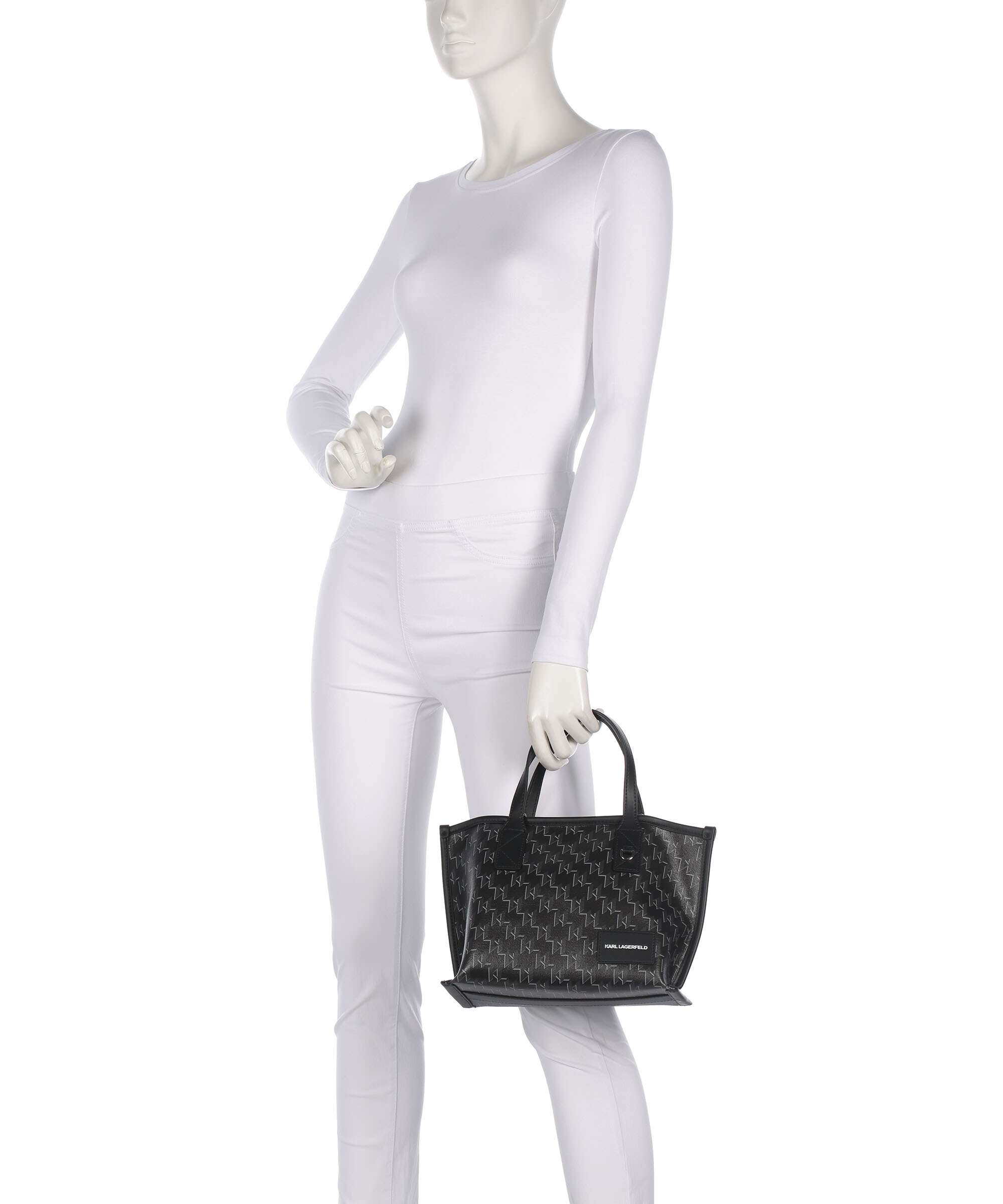 Karl Lagerfeld K/Voyage Small Handbag black mono