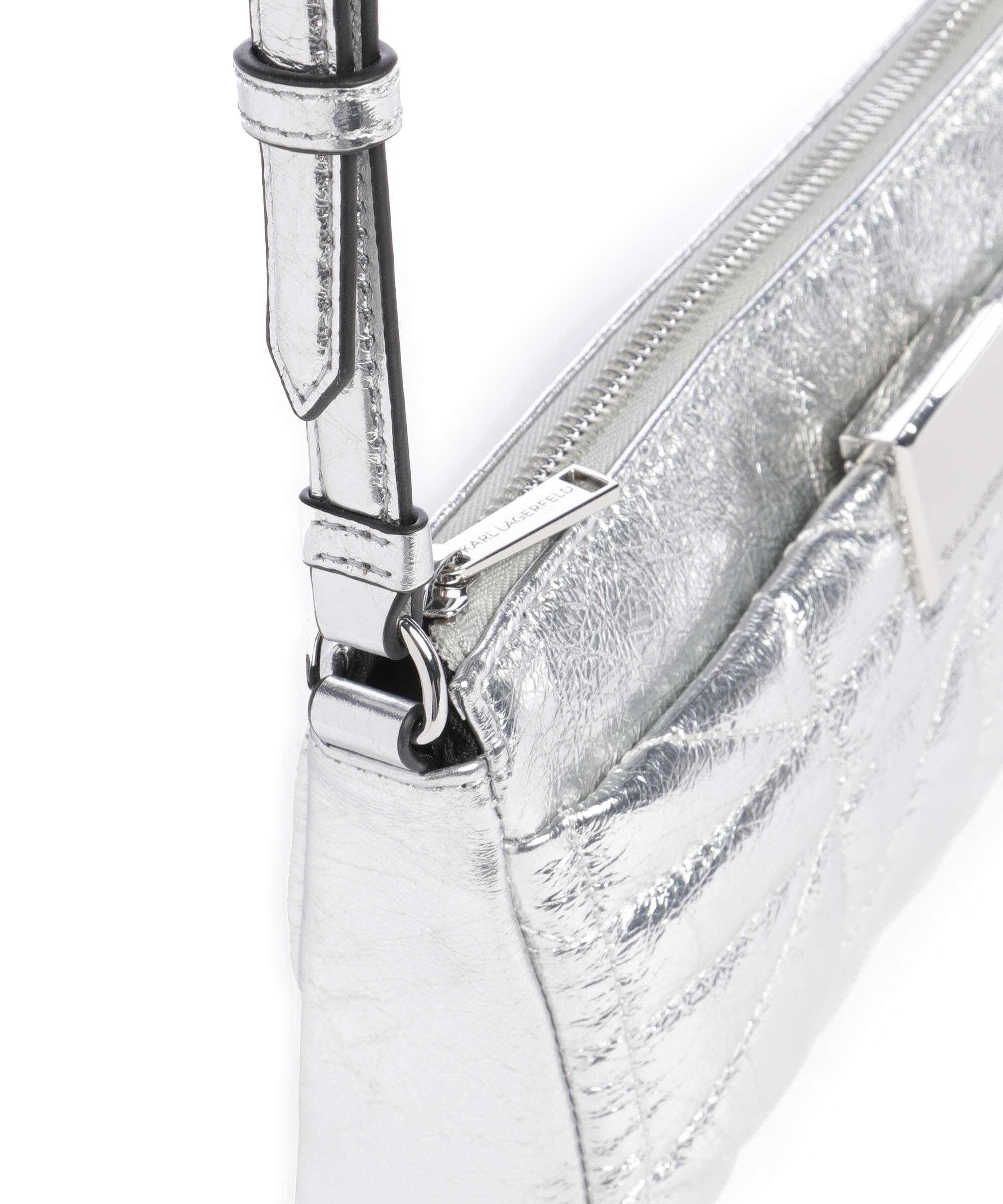 Karl Lagerfeld K/Kuilt Small Shoulder bag silver