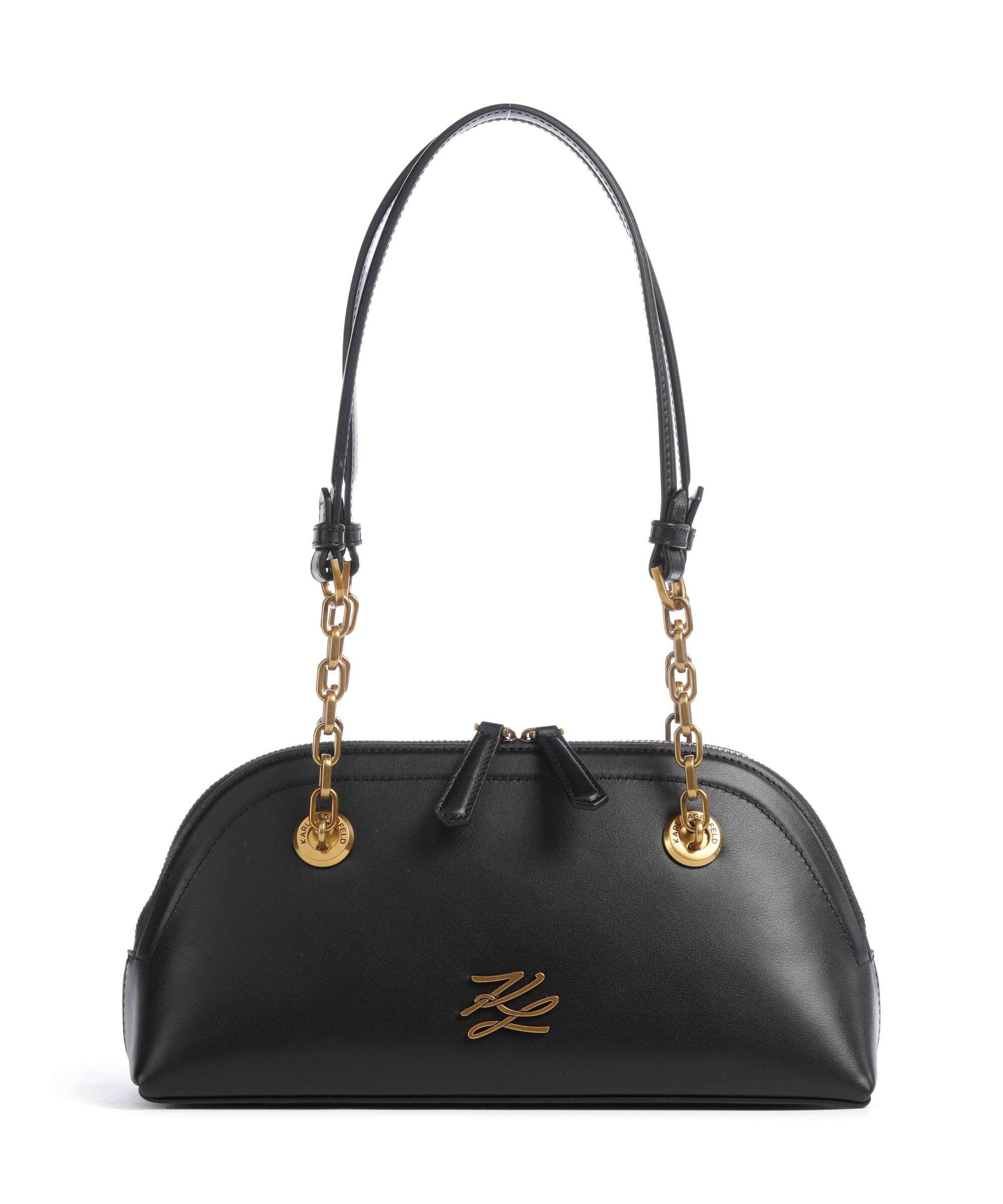Karl Lagerfeld K/Autograph Bowling Small Shoulder bag black/gold