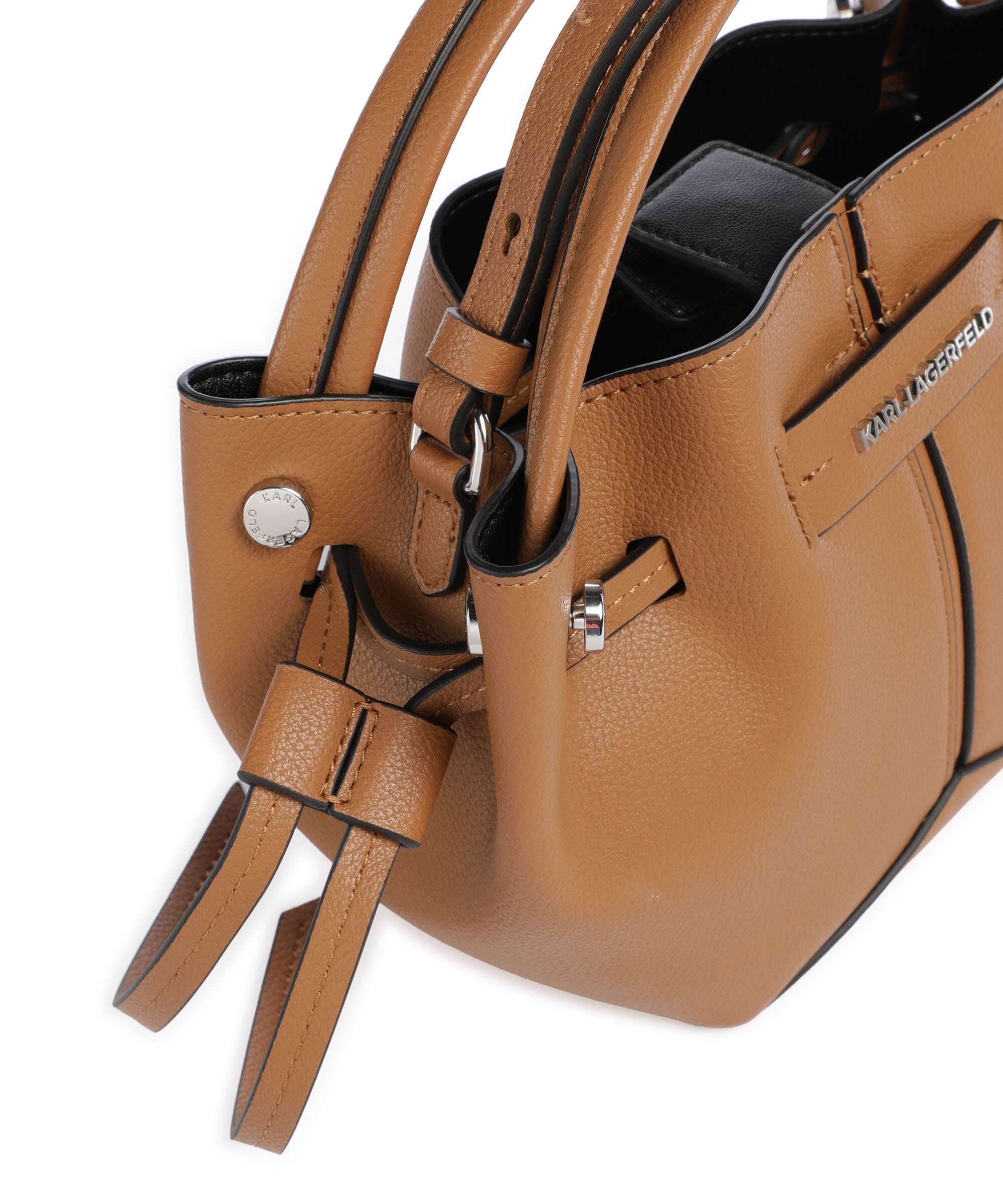 Karl Lagerfeld K/Pierced Mini Handbag caramel